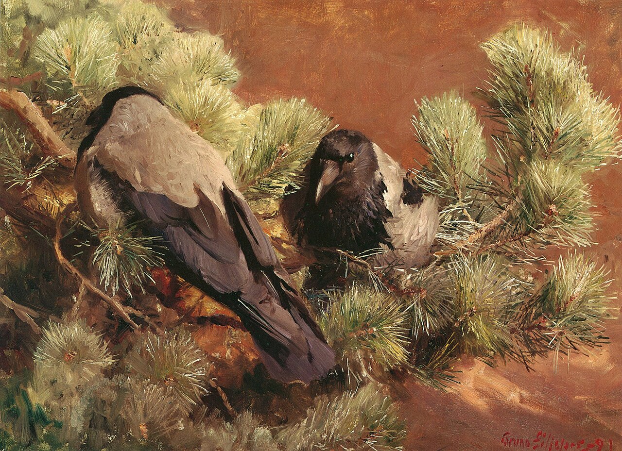 Hooded Crows by Bruno Liljefors