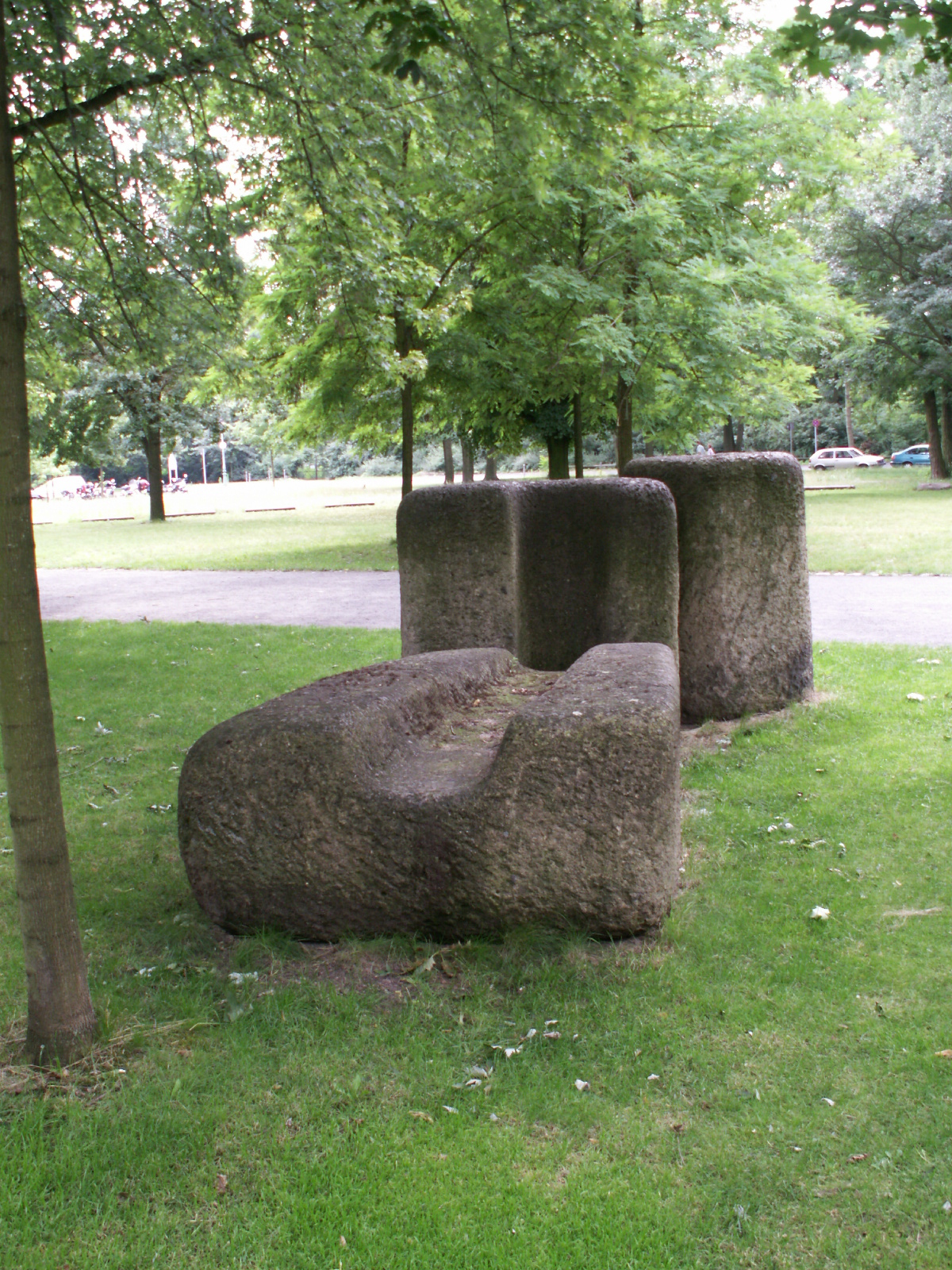 stone sculpture (Buky Schwartz) by Buky Schwartz