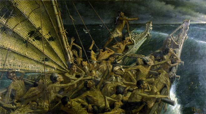 The Arrival of the Maoris in New Zealand by C. F. Goldie