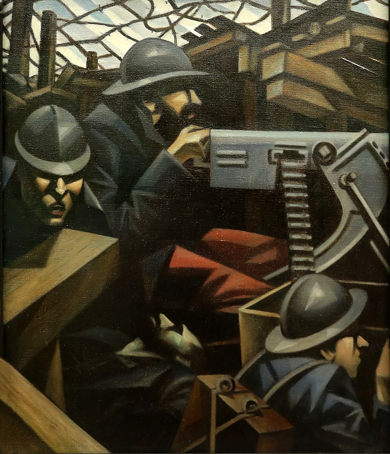 La Mitrailleuse by C. R. W. Nevinson