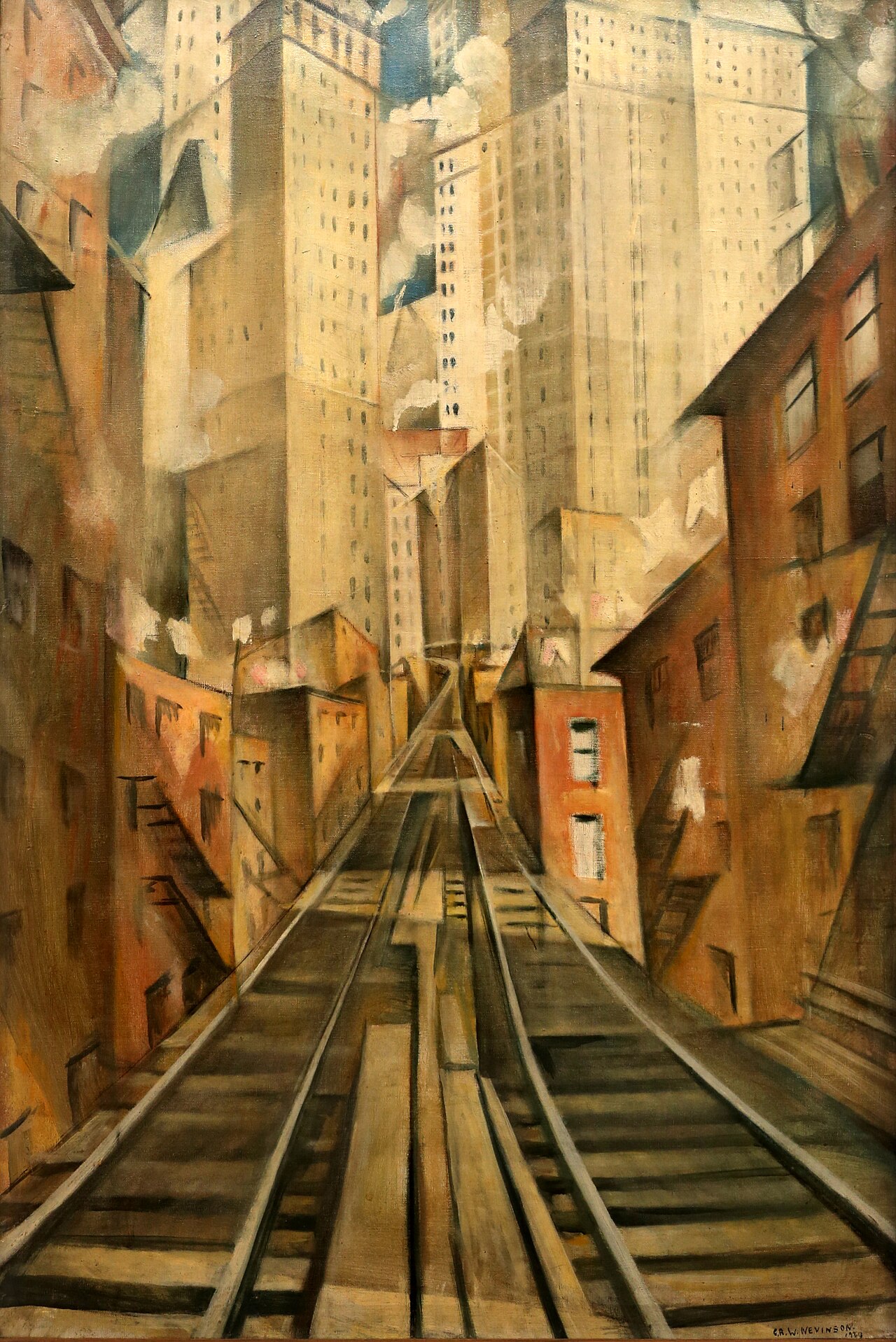 The Soul of the Soulless City (‘New York - an Abstraction’) by C. R. W. Nevinson