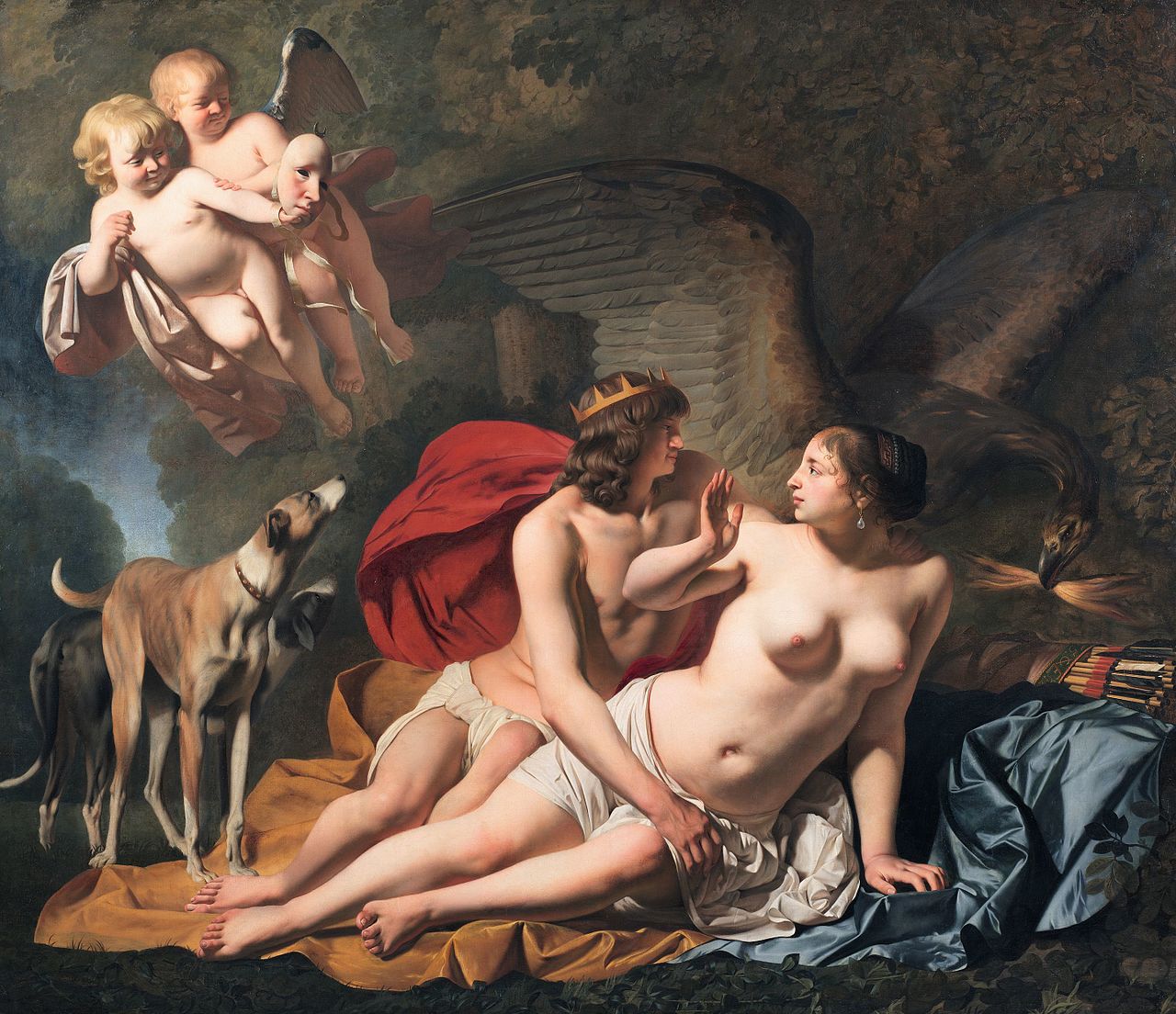 Jupiter and Callisto by Caesar van Everdingen