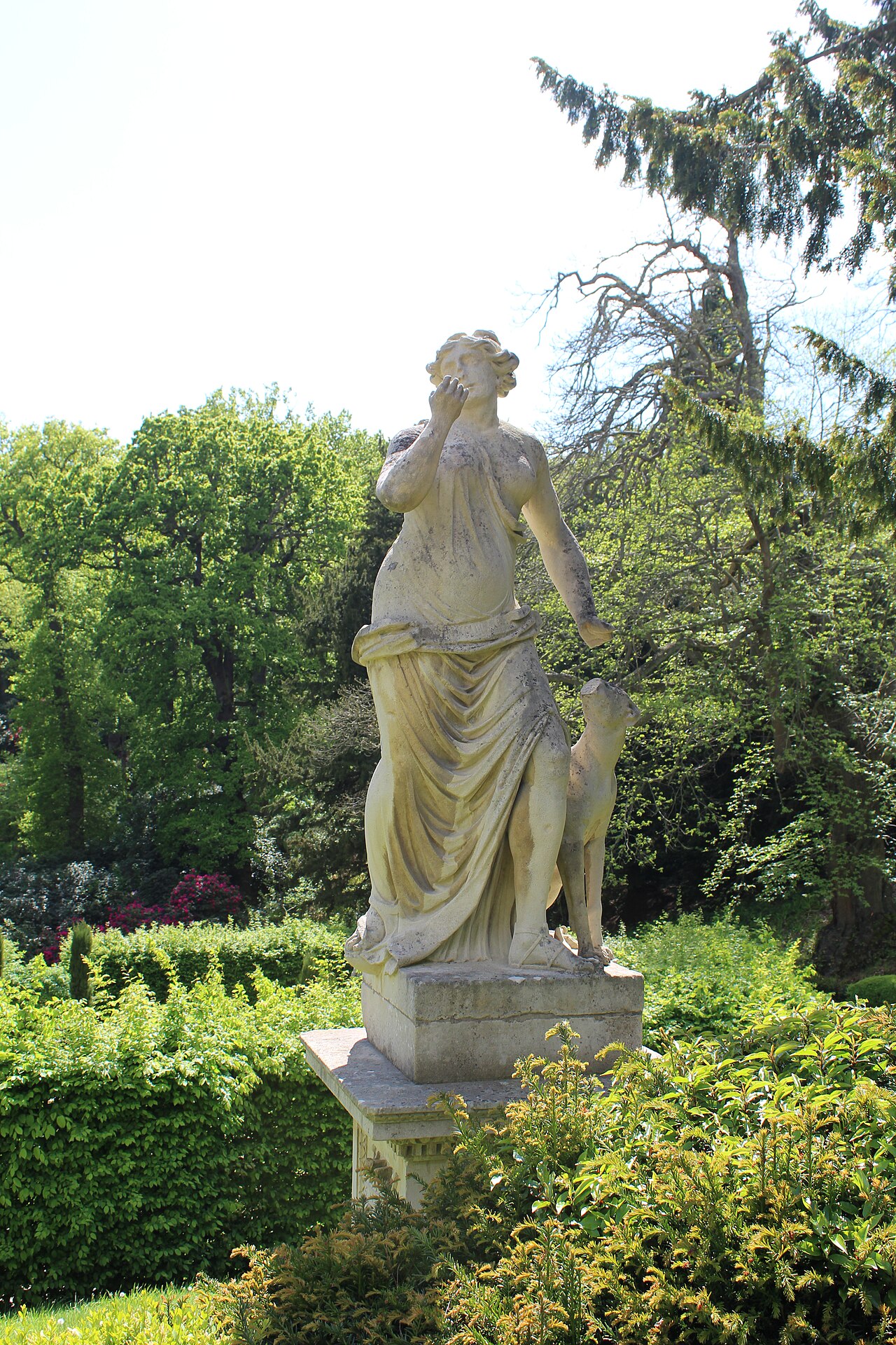 Sculpture Depicting Autumn In Belvoir Castle Sculpture Garden (one Of Seven Statues) by Caius Gabriel Cibber