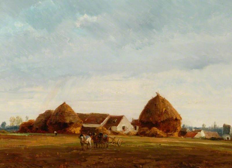 Landscape near Annet-sur-Marne, France by Camille Flers