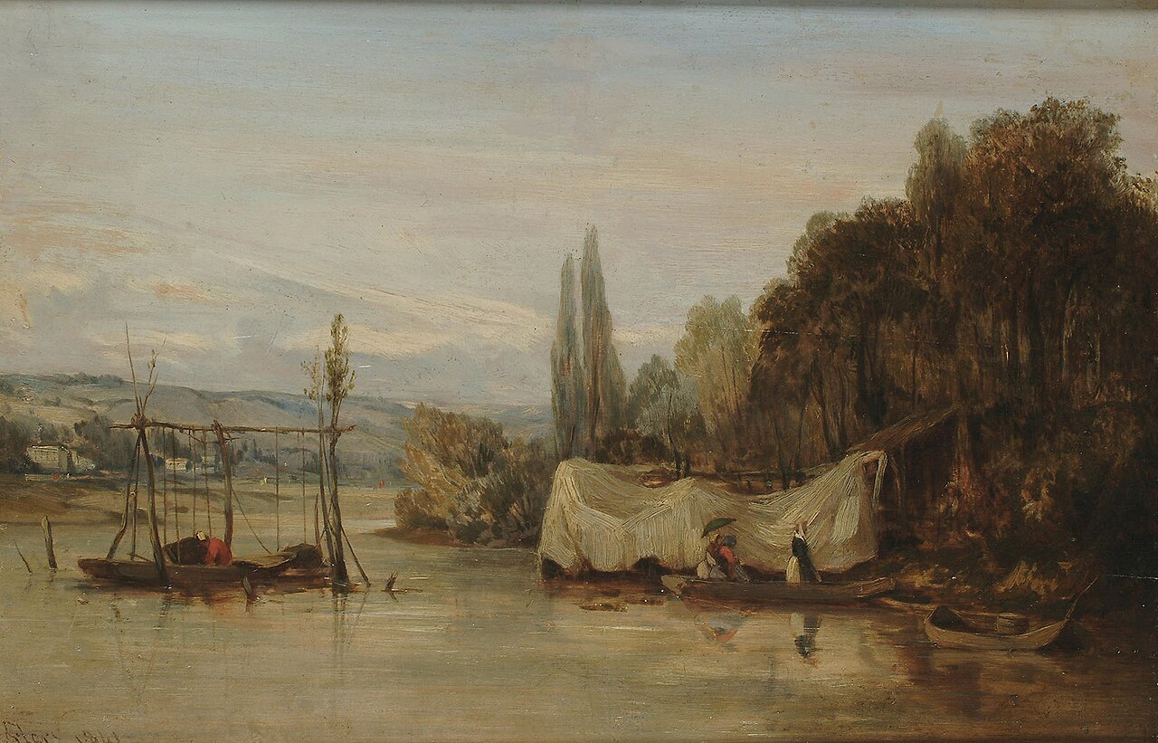 On a quiet river by Camille Flers
