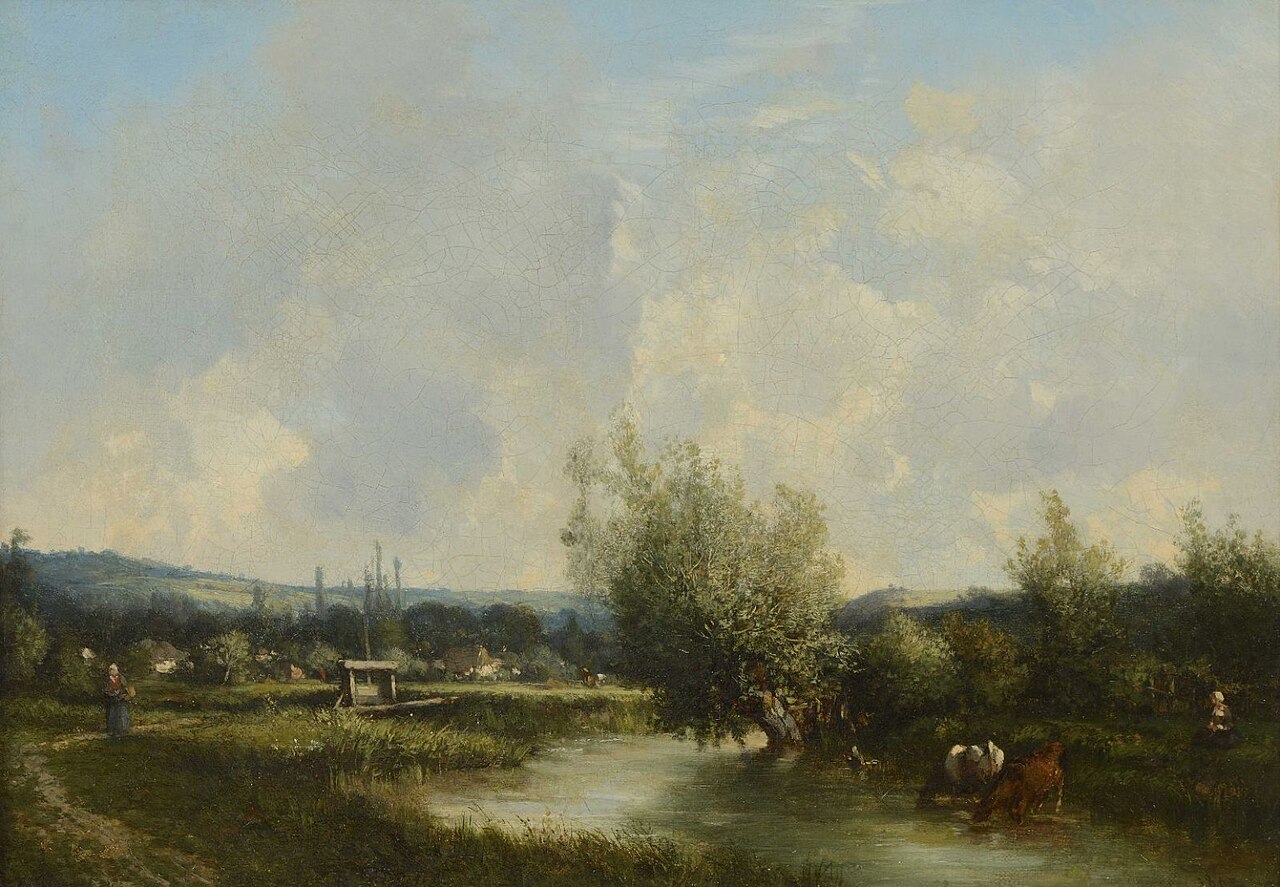 Willows near the sluice by Camille Flers