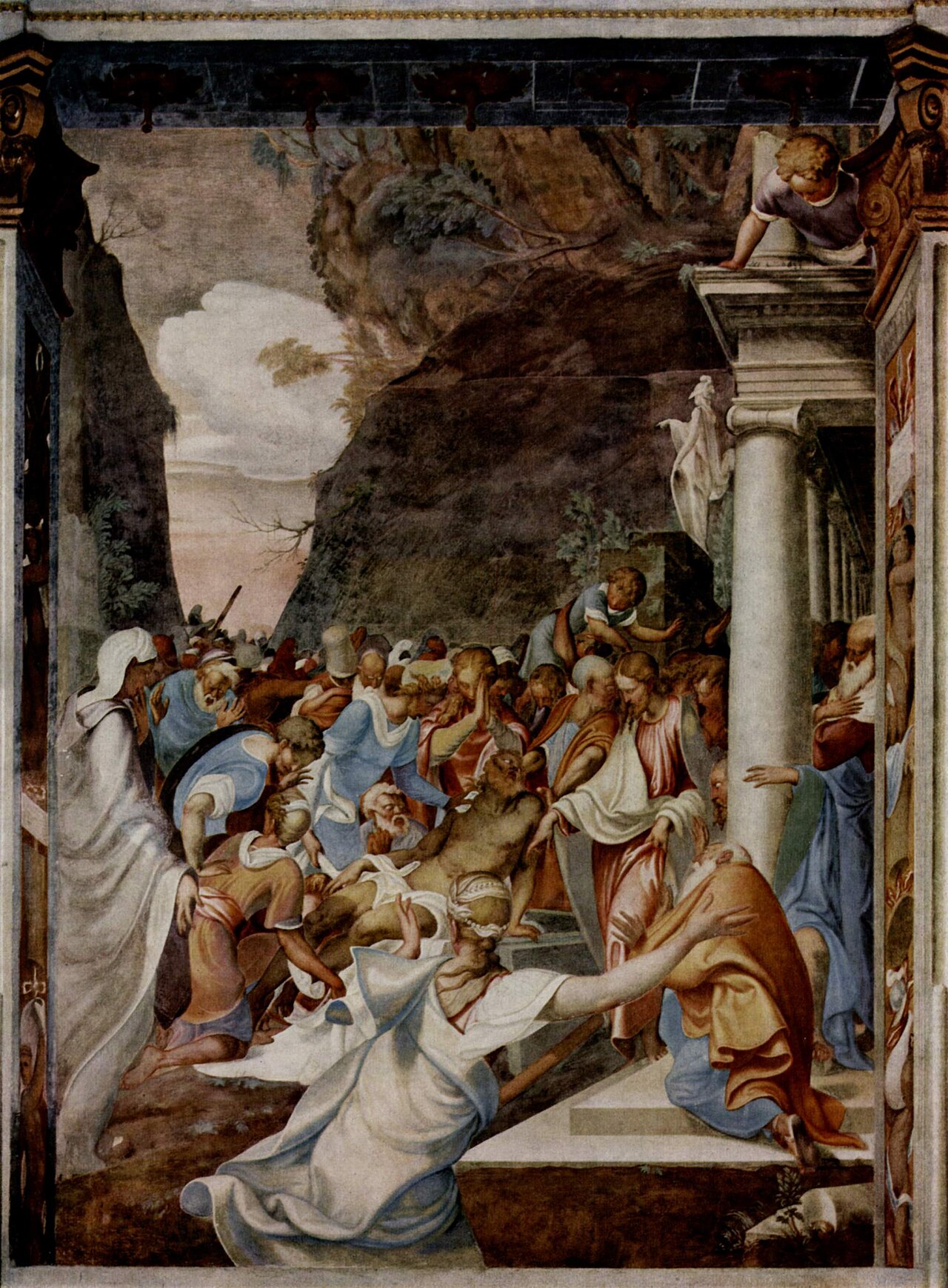 Raising of Lazarus by Camillo Boccaccino