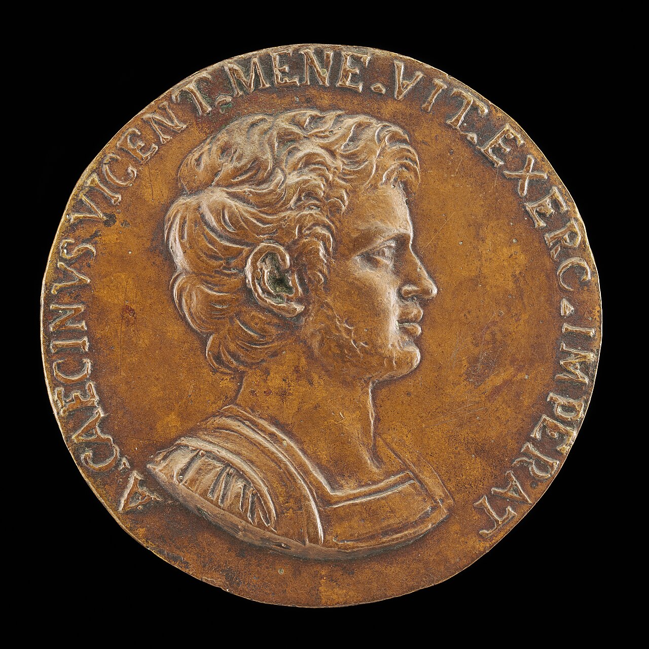 Aulus Caecina Alienus, General of Vitelius A.D. 68 [obverse] by Camillo Mariani