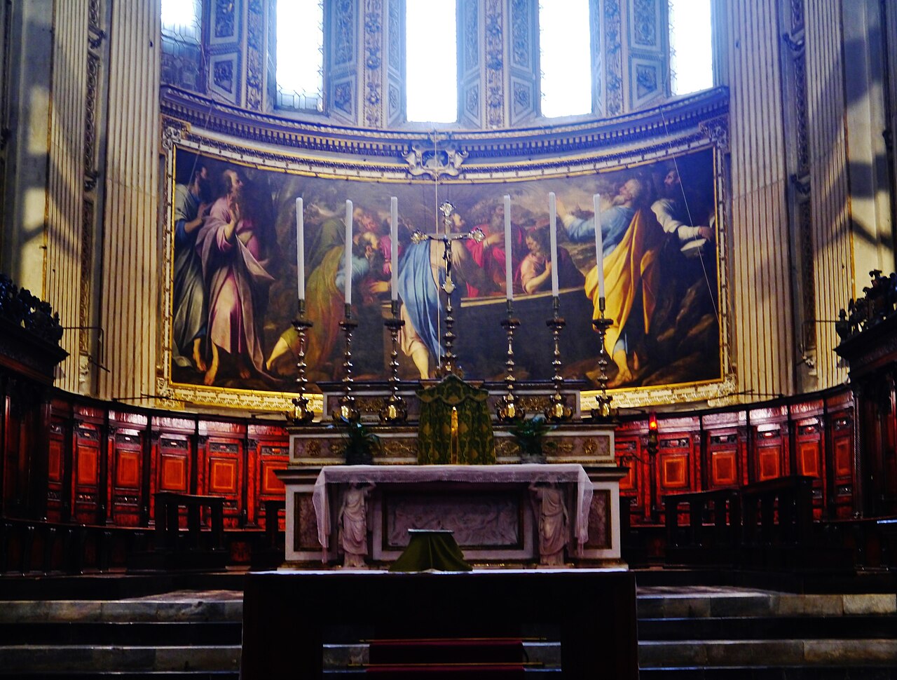 Apostoli intorno al sepolcro vuoto della Madonna by Camillo Procaccini