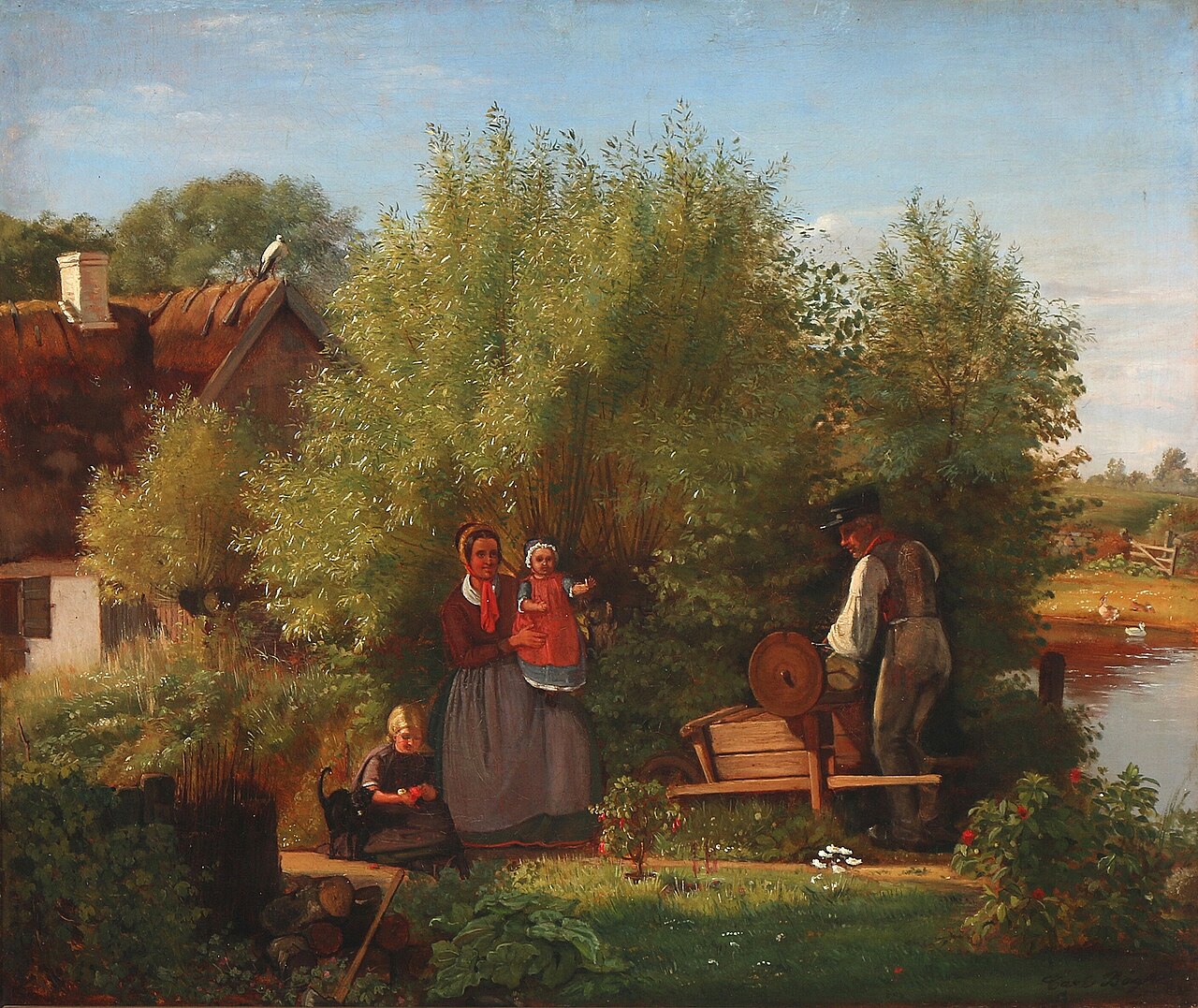 A farmer's wife gets a visit from the grinder by Carl Bøgh