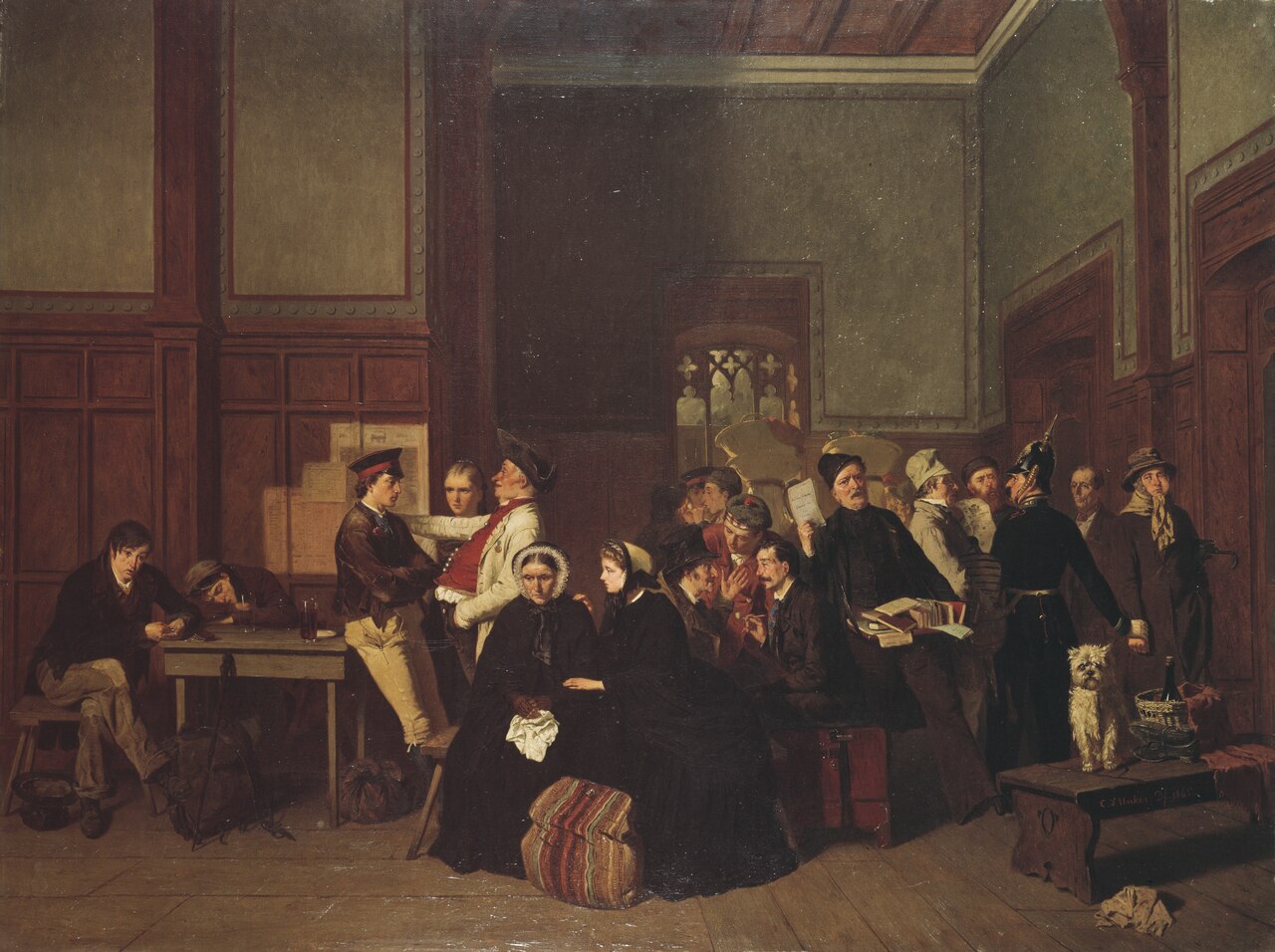 Third-Class Waiting-Room II by Carl d'Unker