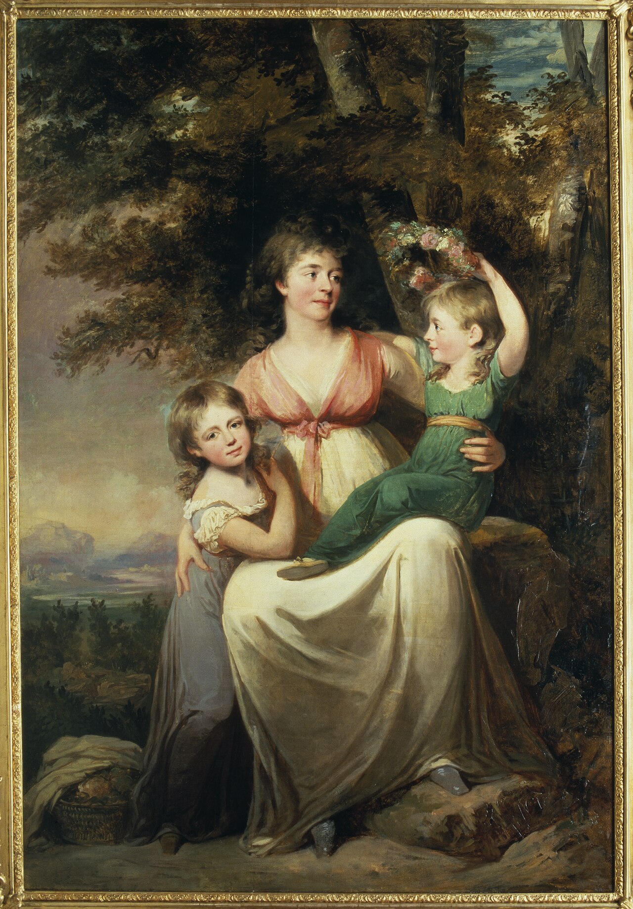 Hedvig Wegelin with daughters by Carl Frederik von Breda
