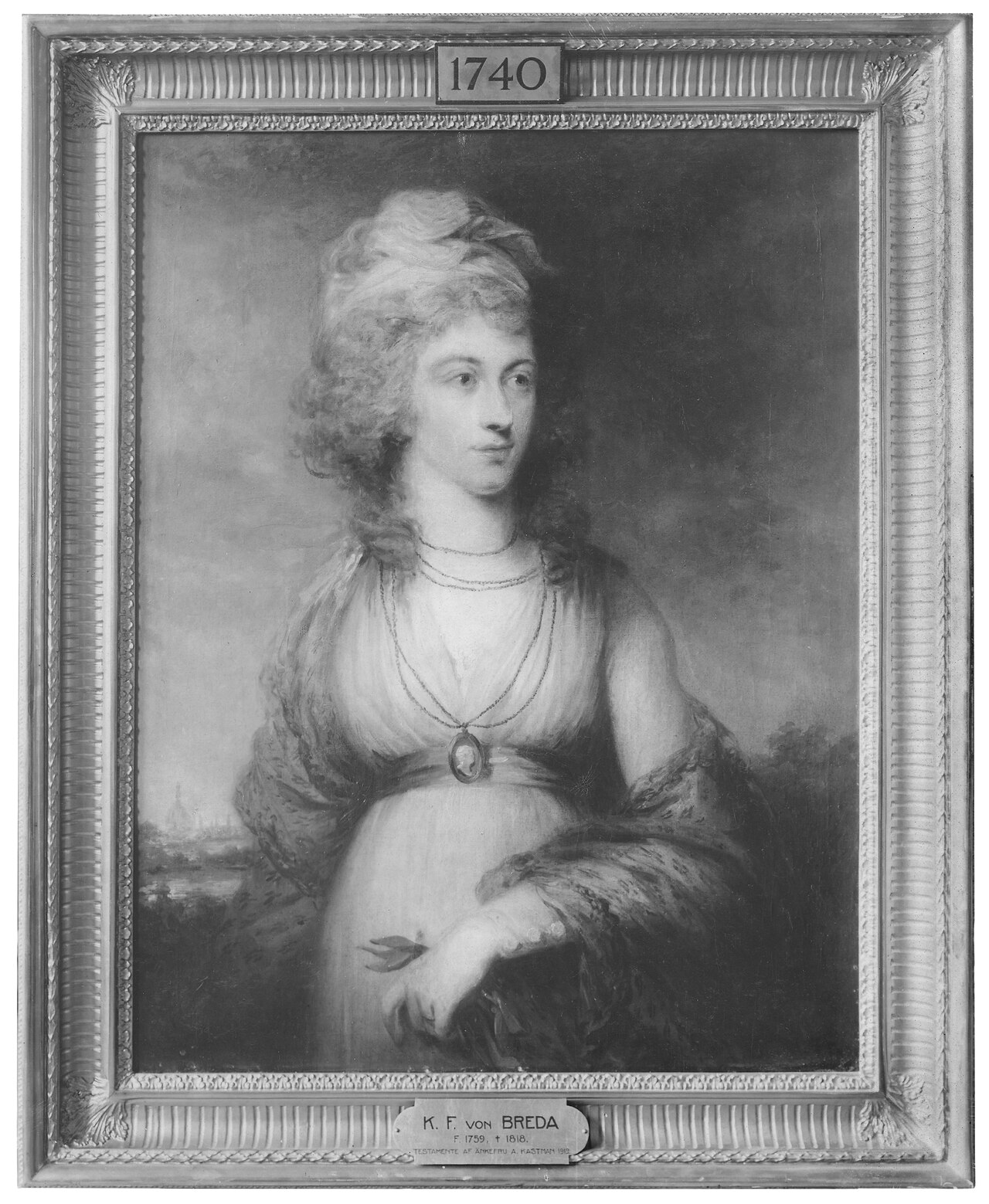 Mrs Helena Klingström by Carl Frederik von Breda