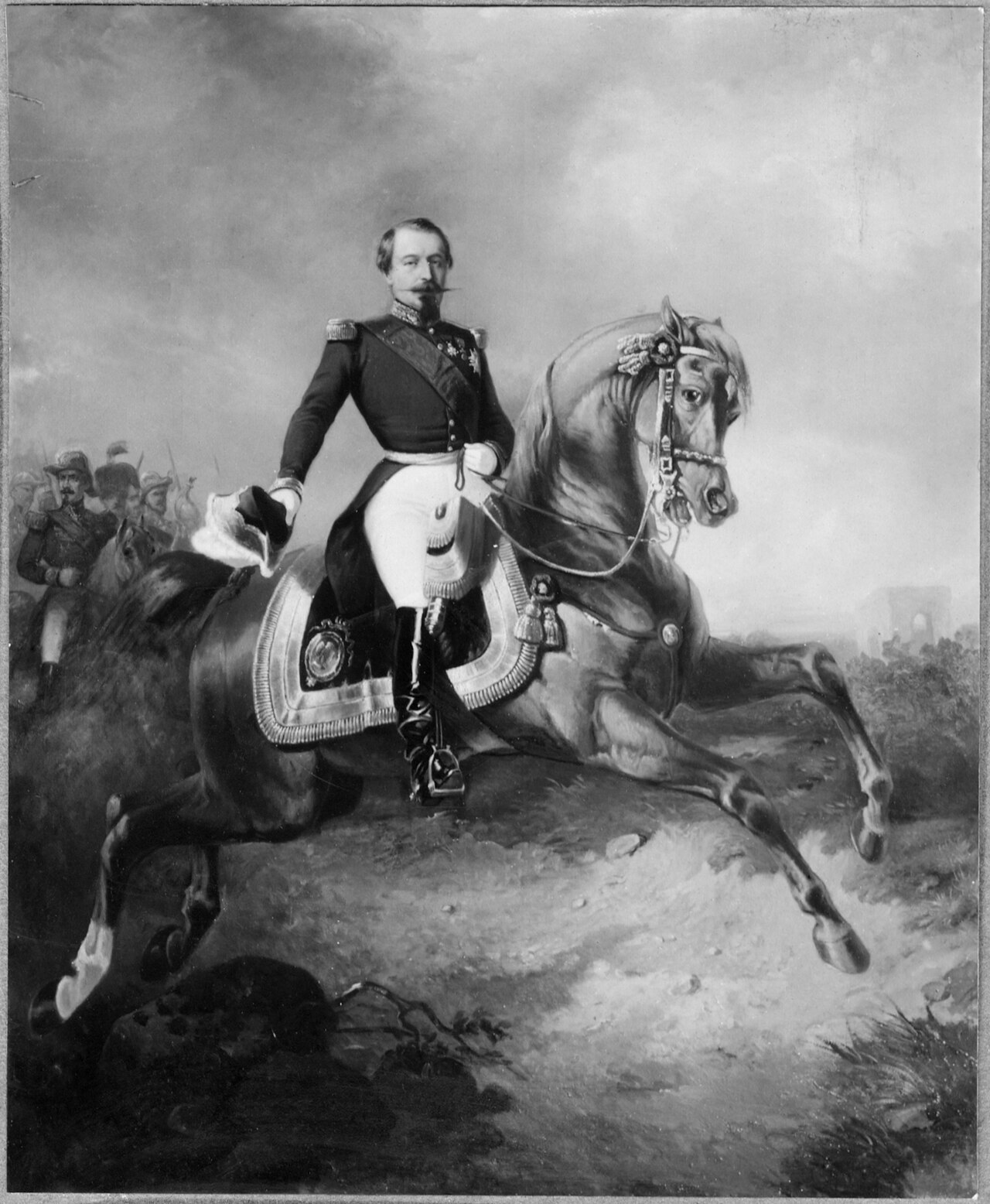 Napoleon III (1808-1873), emperor of France, married to Eugénie de Montijo de Guzmán by Carl Fredrik Kiörboe