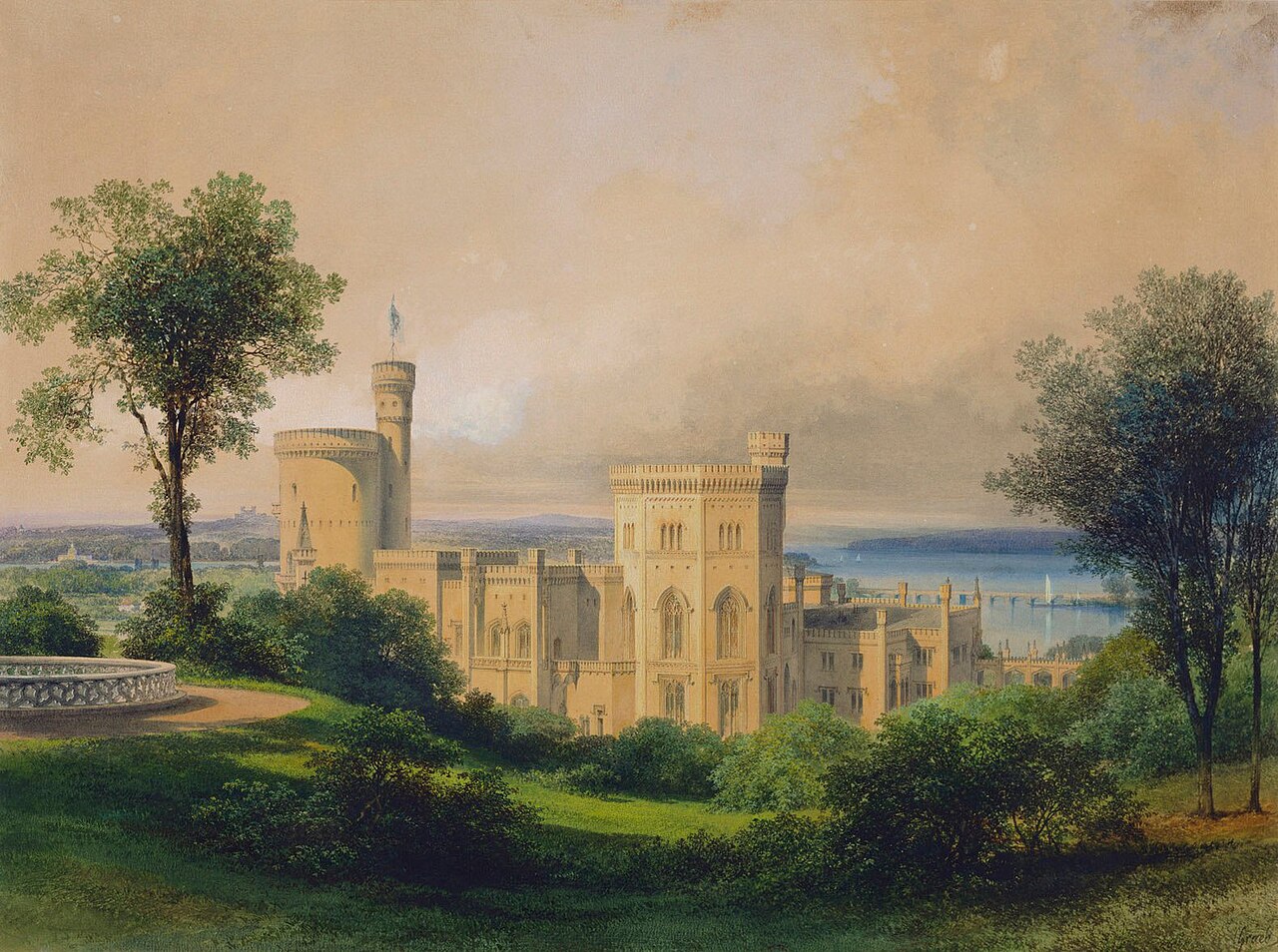 Babelsberg Palace by Carl Graeb