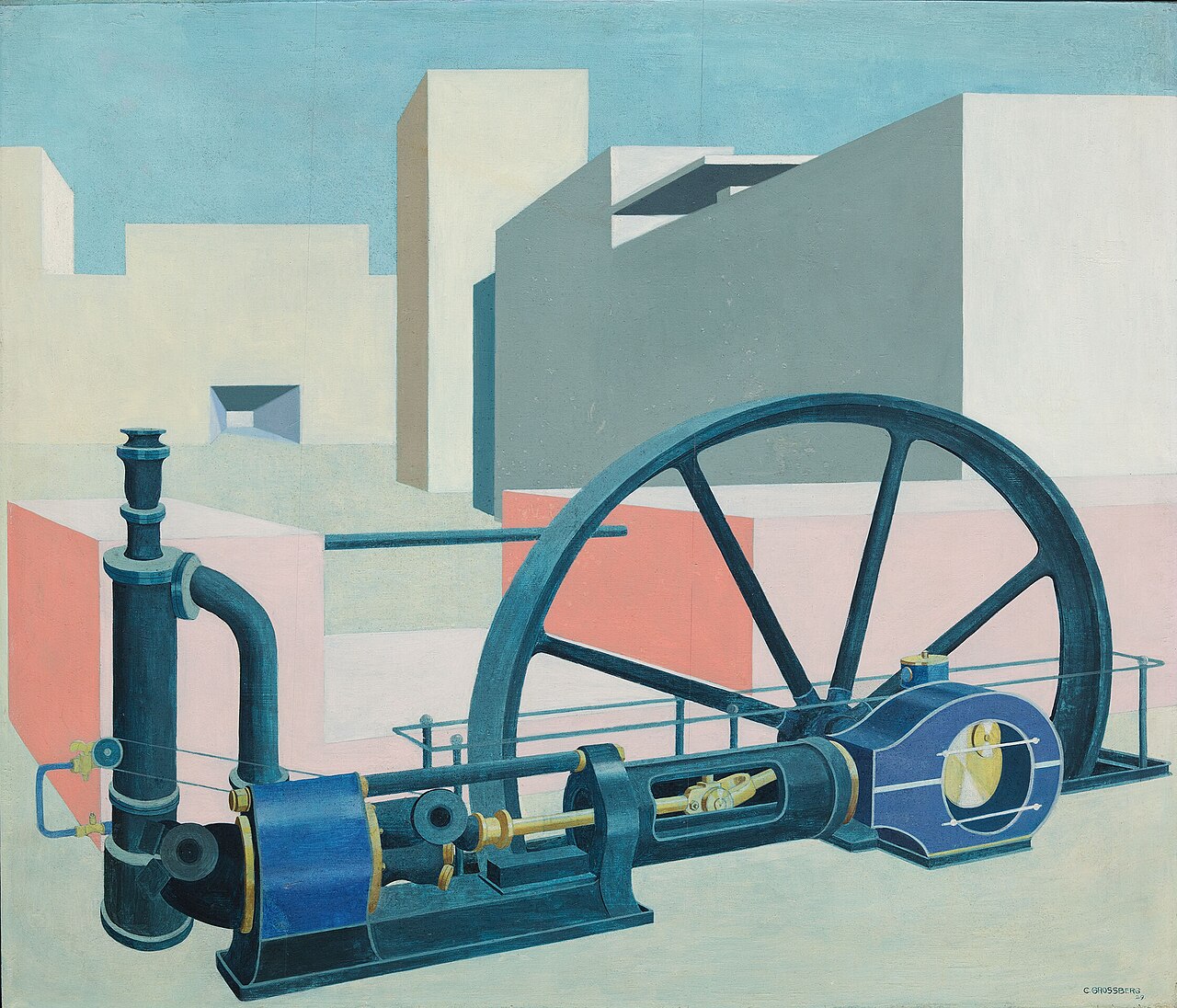 Composition with Turbine by Carl Grossberg