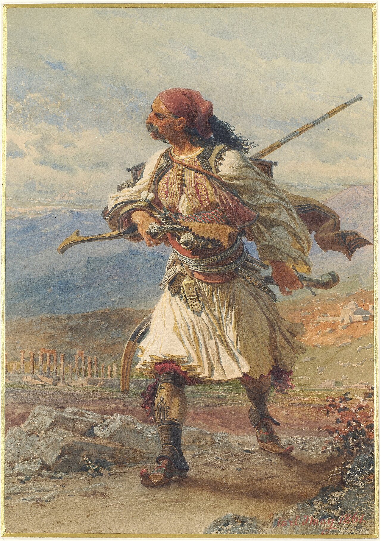 Greek Warrior by Carl Haag