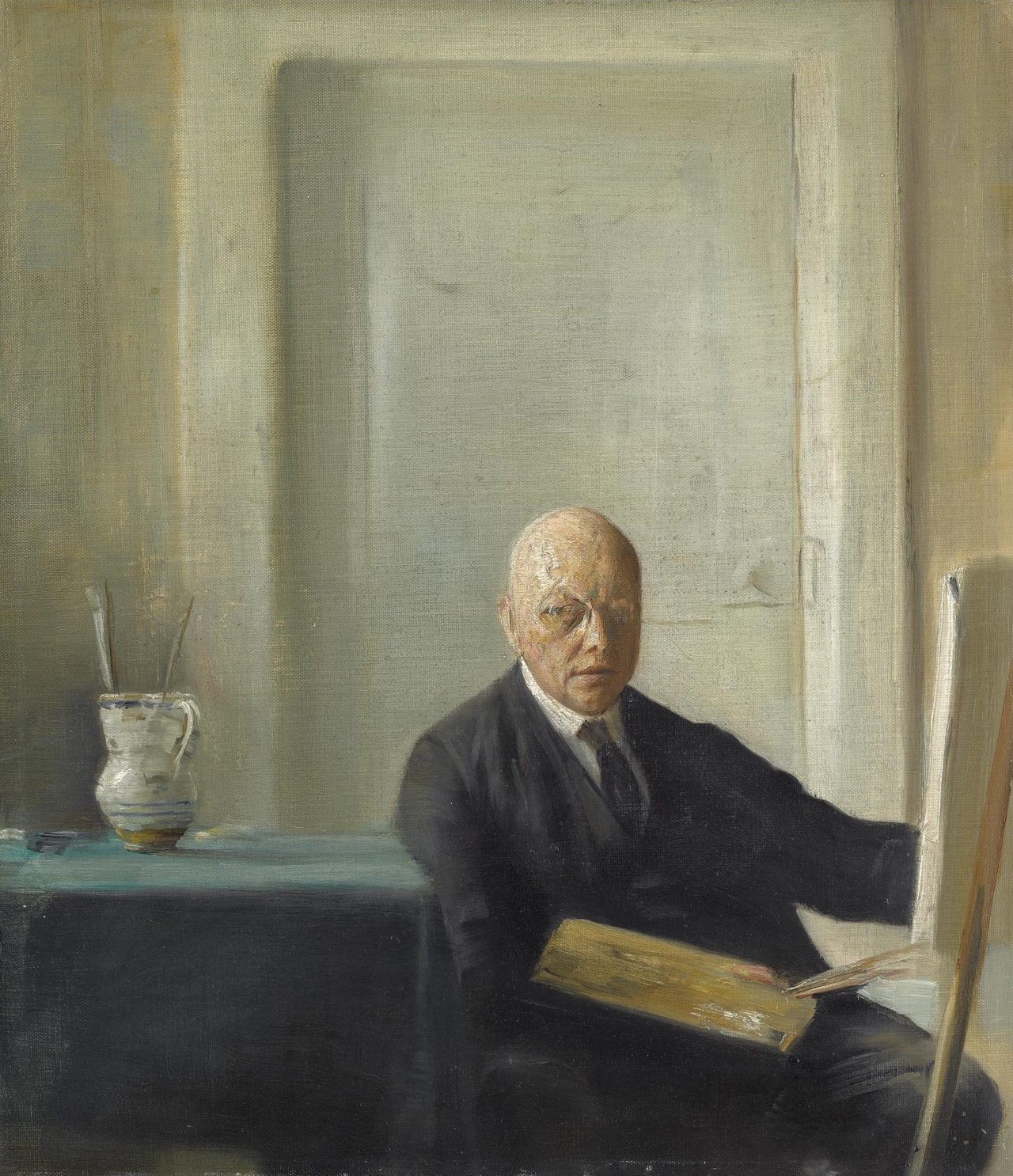 Self portrait by Carl Holsøe