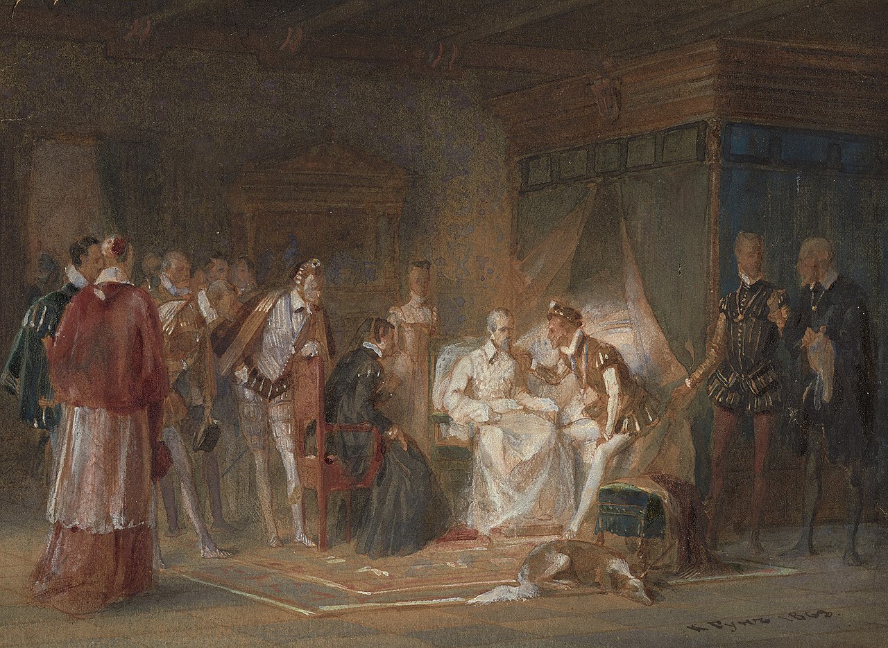 The Visit of Charles IX to the Dying Coligny by Carl Huns