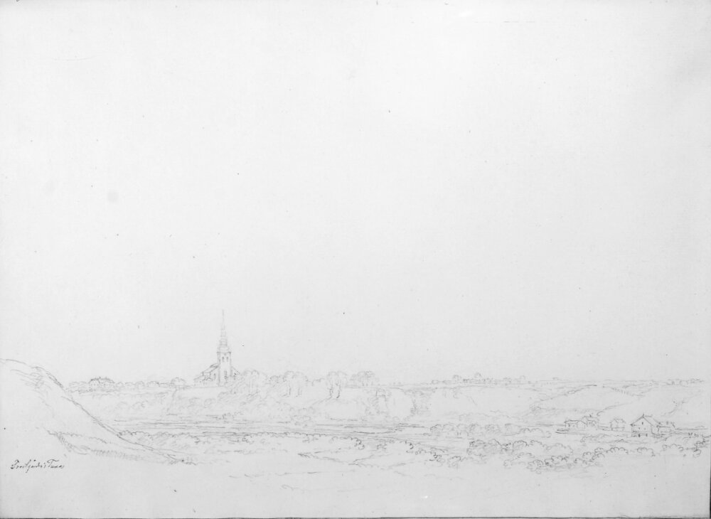 Prästgården i Tuna. Skissbok by Carl Johan Fahlcrantz
