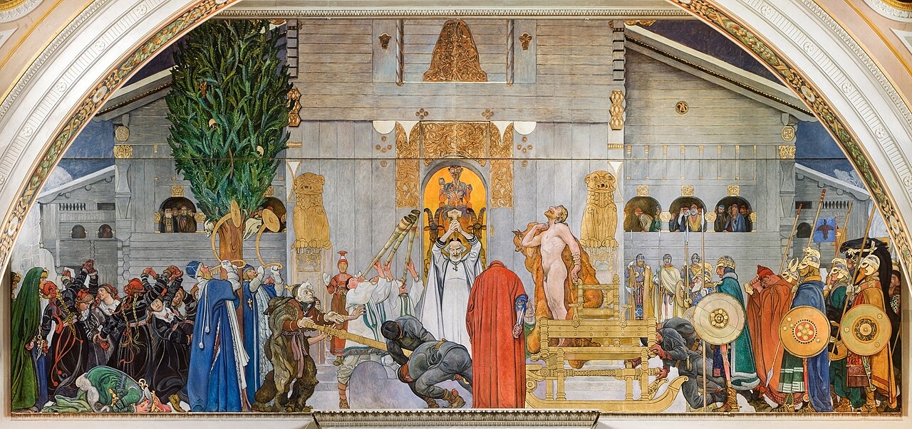 Midwinter's Sacrifice by Carl Larsson