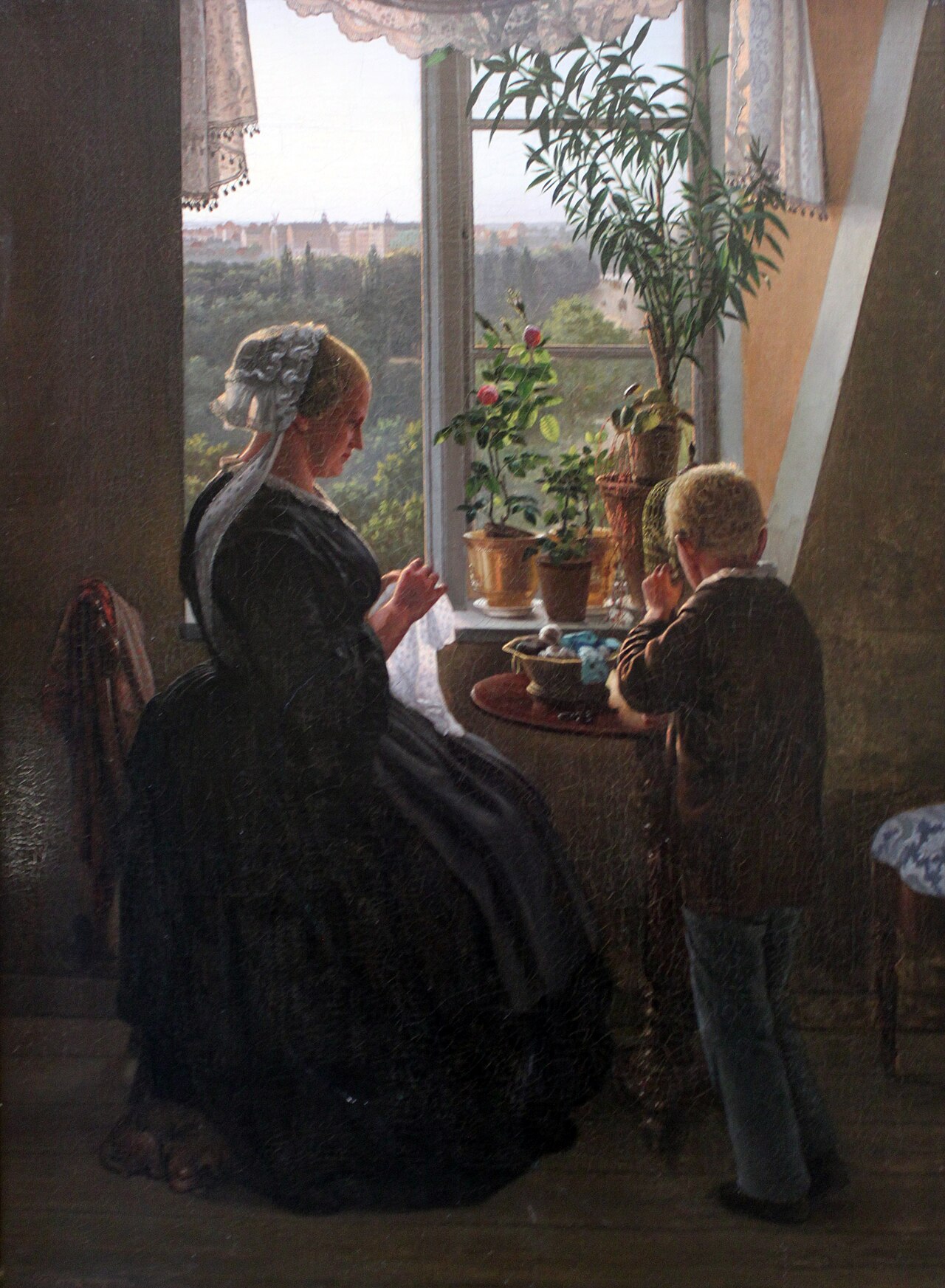 The view out of the window by Carl Ludwig Jessen