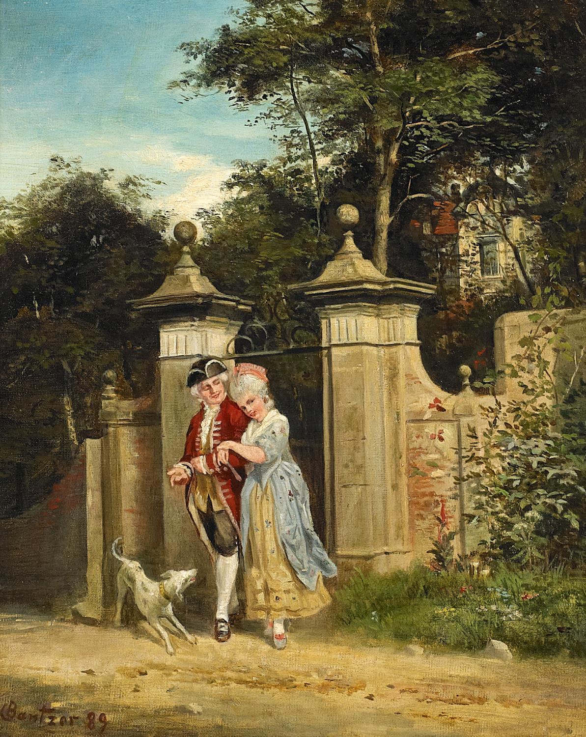 The walk by Carl Ludwig Noah Bantzer