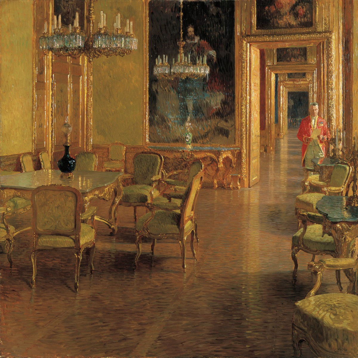 Interior at the Winter Palace of Prince Eugene of Savoy (1663–1736), Himmelpfortgasse, Vienna by Carl Moll