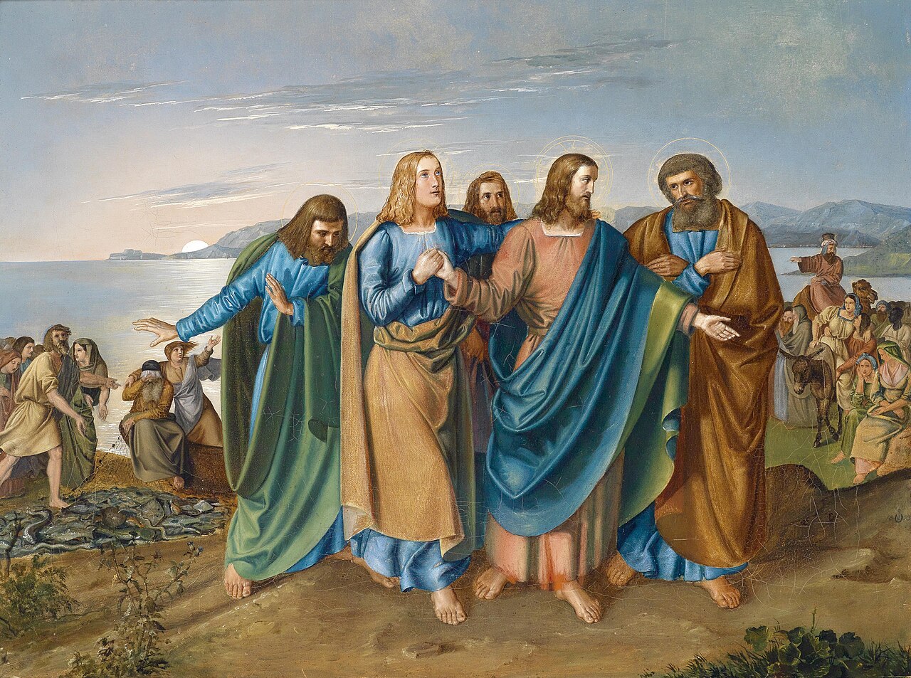 Jesus and his Disciples on the Sea of Galilee by Carl Oesterley