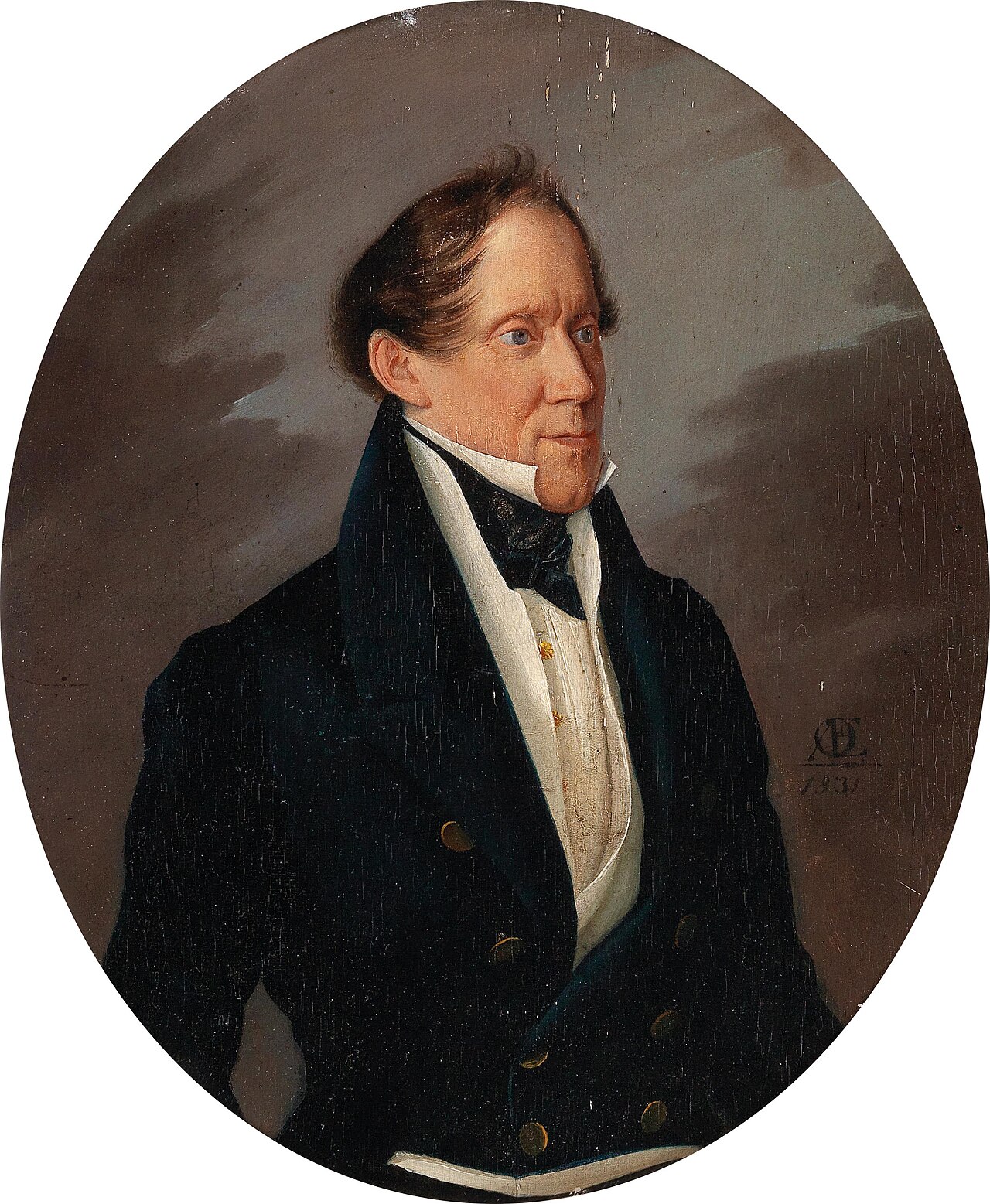 Portrait of Joseph Ritter von Neuwirth by Carl Oesterley