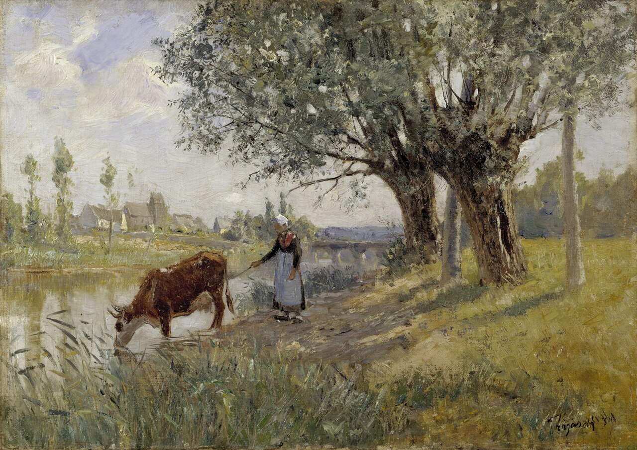 Countryside near Grez-sur-Loing by Carl Trägårdh