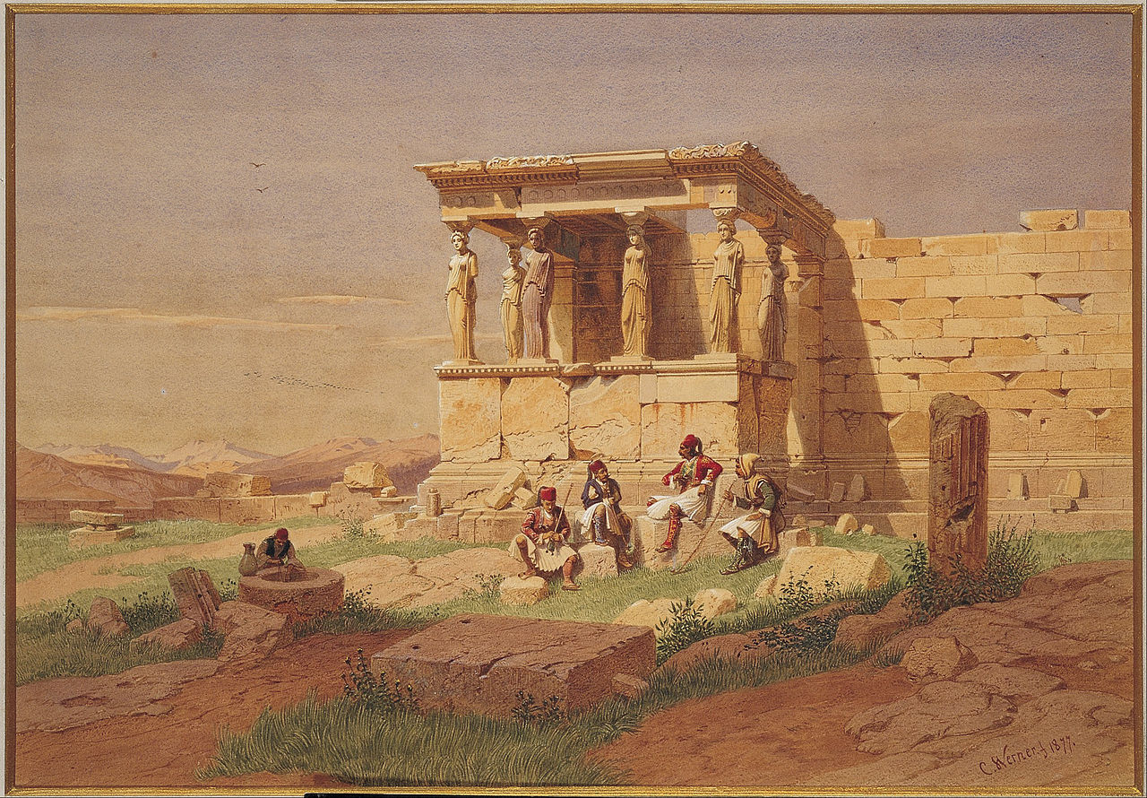 The Prostasis of the Caryatids on the Erechtheion by Carl Werner