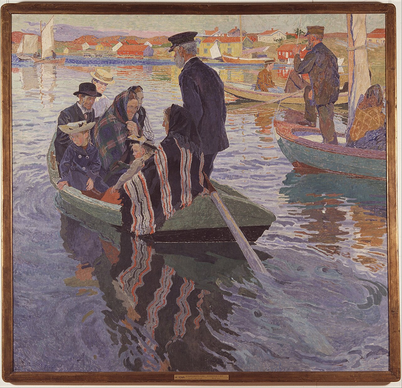 Church-Goers in a Boat by Carl Wilhelmson
