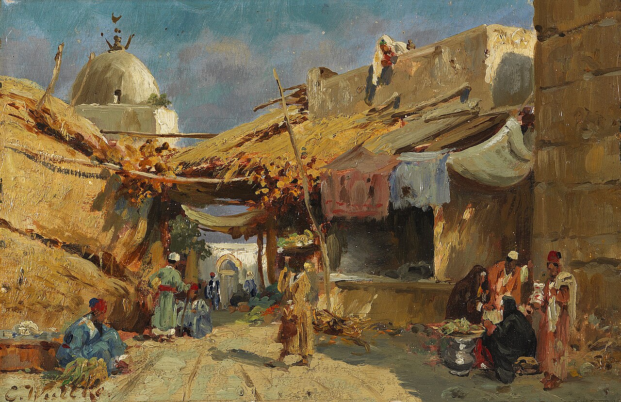 Oriental bazaar by Carl Wuttke