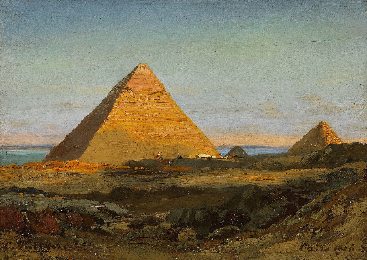 The pyramids of Giza by Carl Wuttke