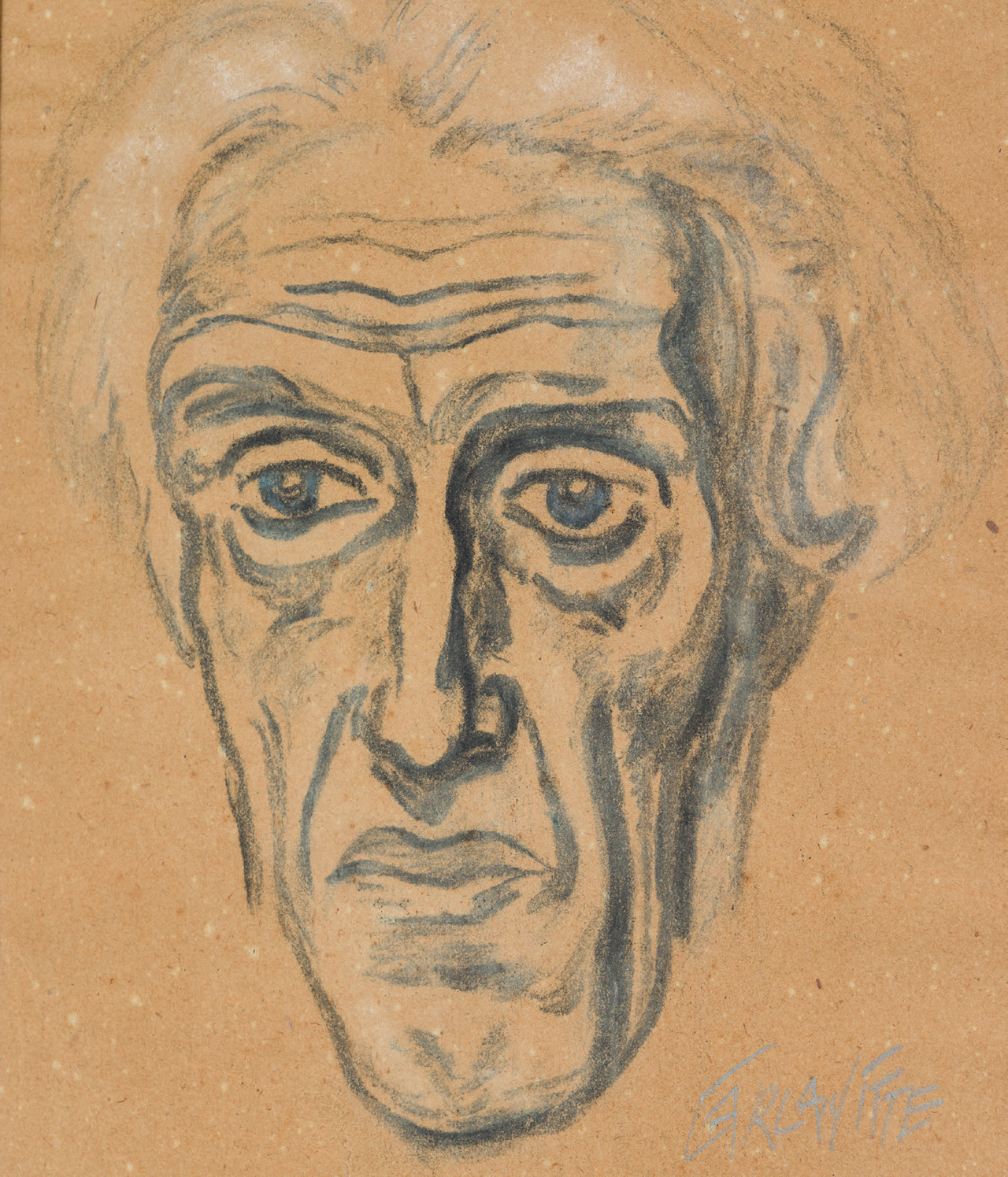 Sin título (retrato de Joaquín Torres García) by Carla Witte