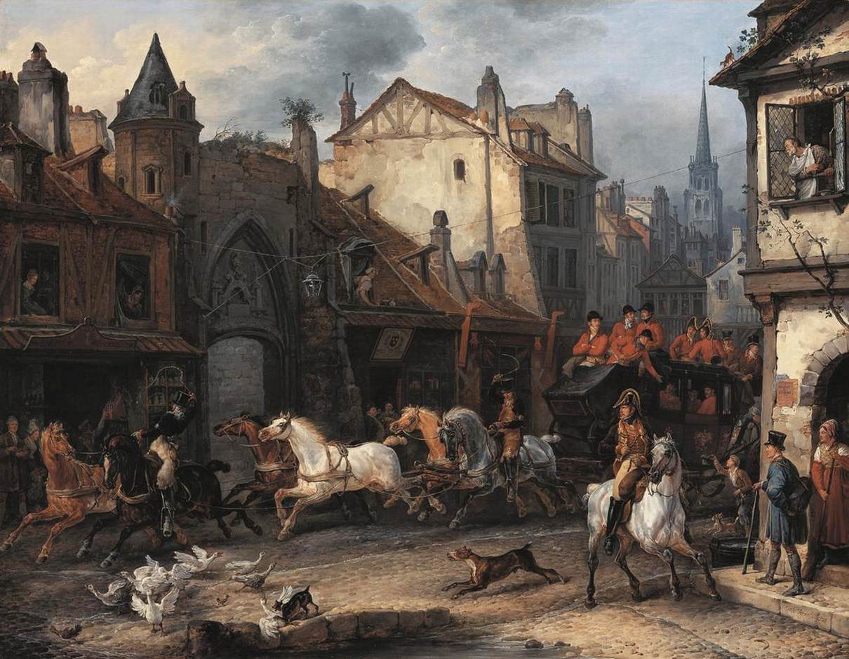 Return from the hunt by Carle Vernet