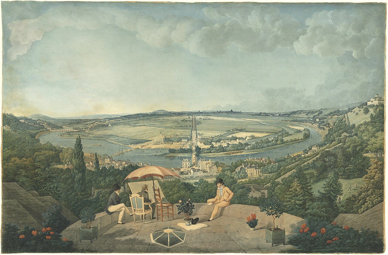 View of Paris from the Terrace of the Pavillon de Brimborion by Carle Vernet
