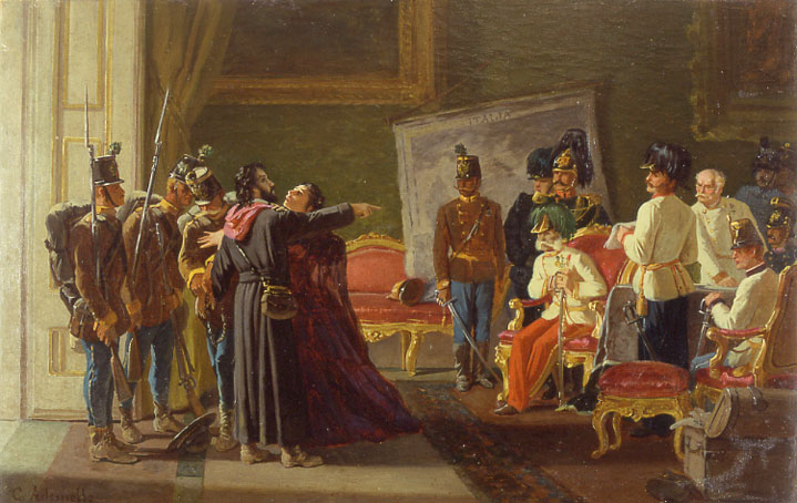 Ugo Bassi and his sister Carlotta at Villa Spada by Carlo Ademollo