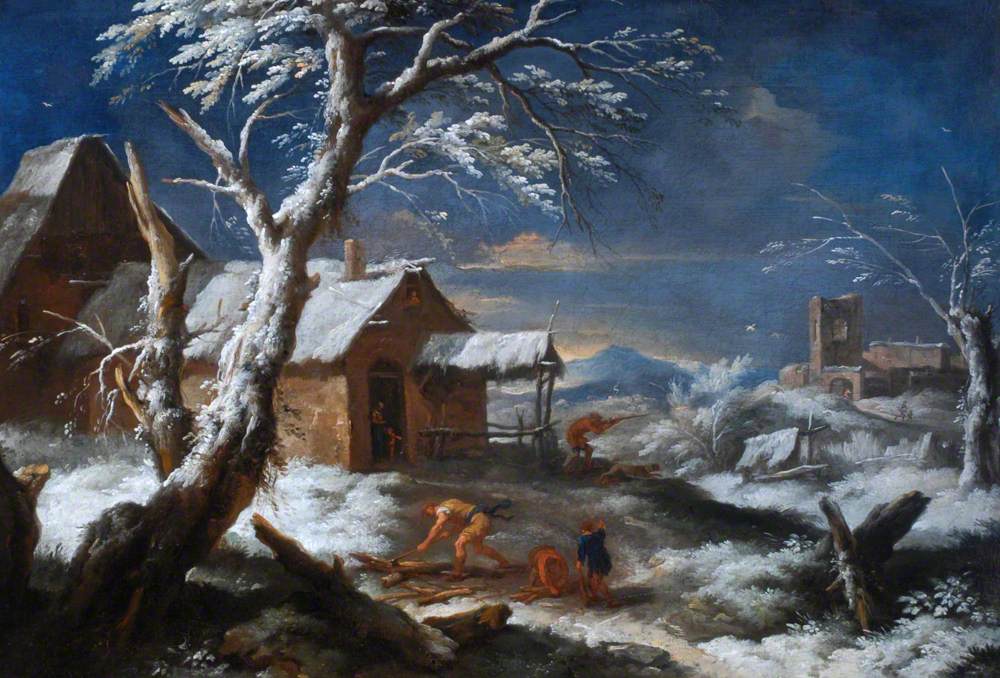 Snowy Landscape by Carlo Antonio Tavella