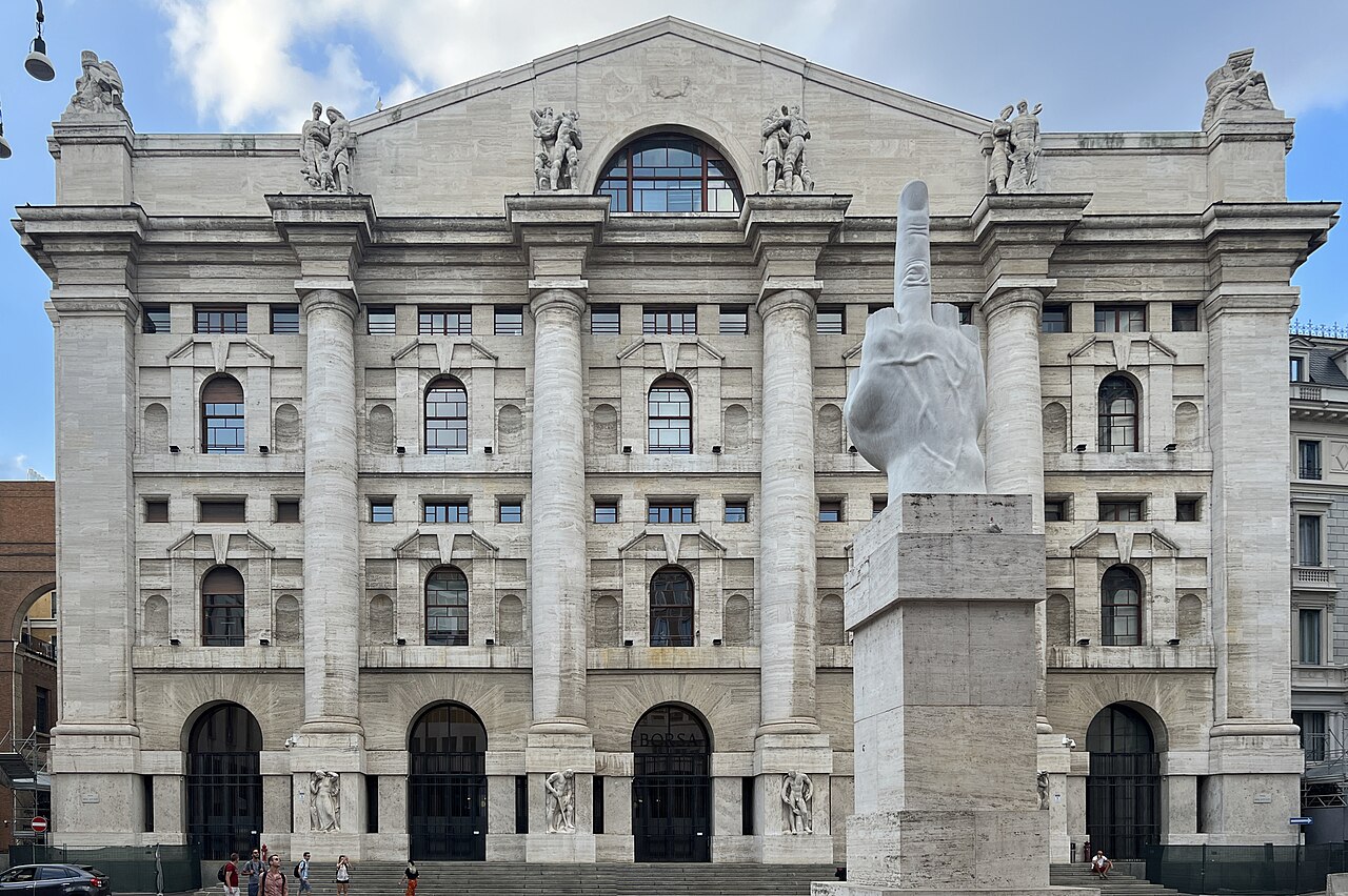 Palazzo Mezzanotte by Carlo Bazzi