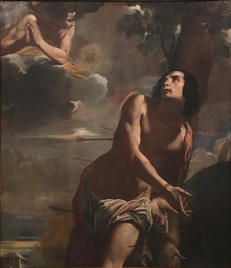 Saint Sebastian and the Angel by Carlo Bononi