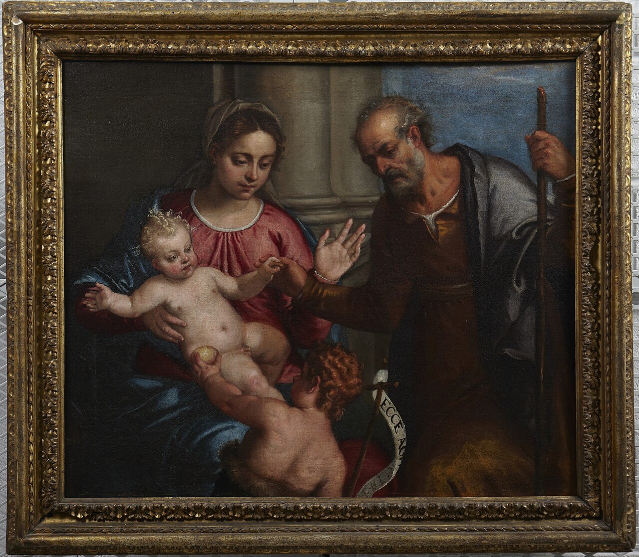 Holy Family with the Infant Saint John by Carlo Caliari