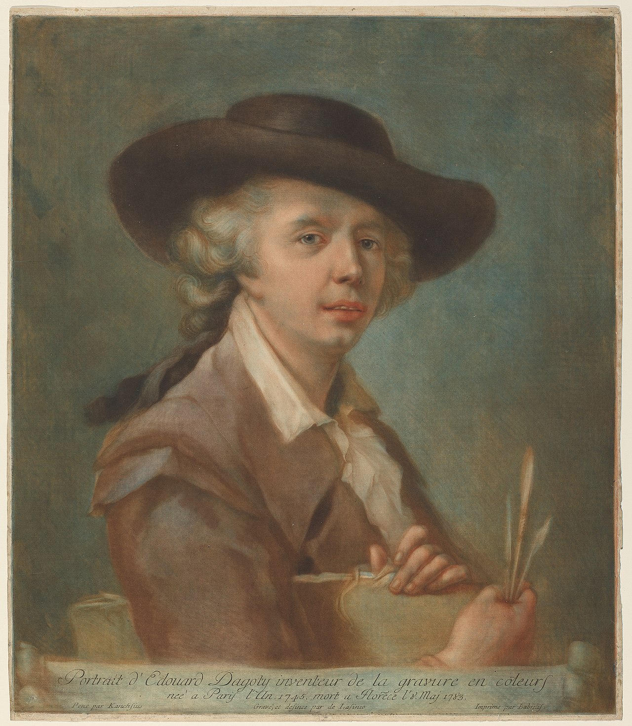 Edouard Gautier d'Agoty by Carlo Lasinio