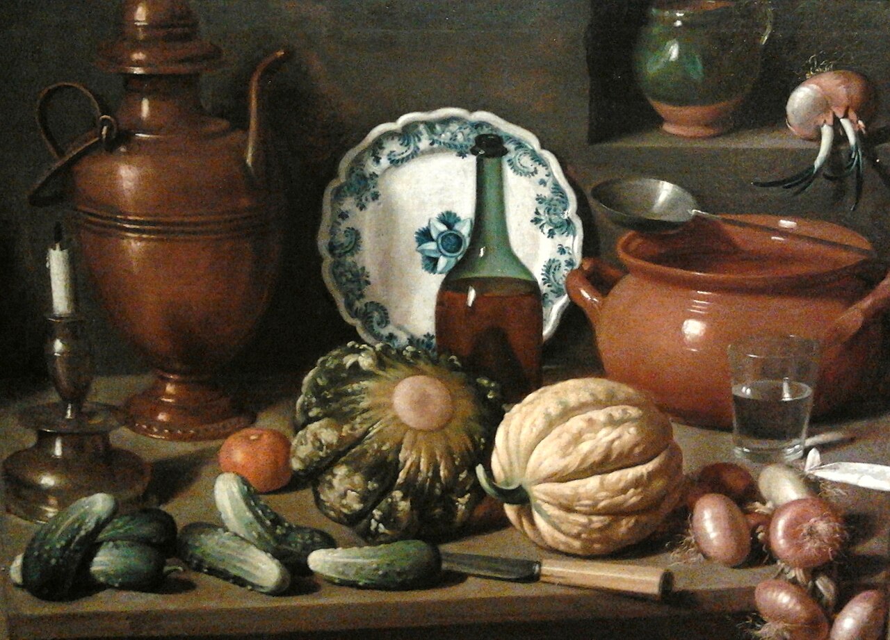Still life with a copper jug by Carlo Magini