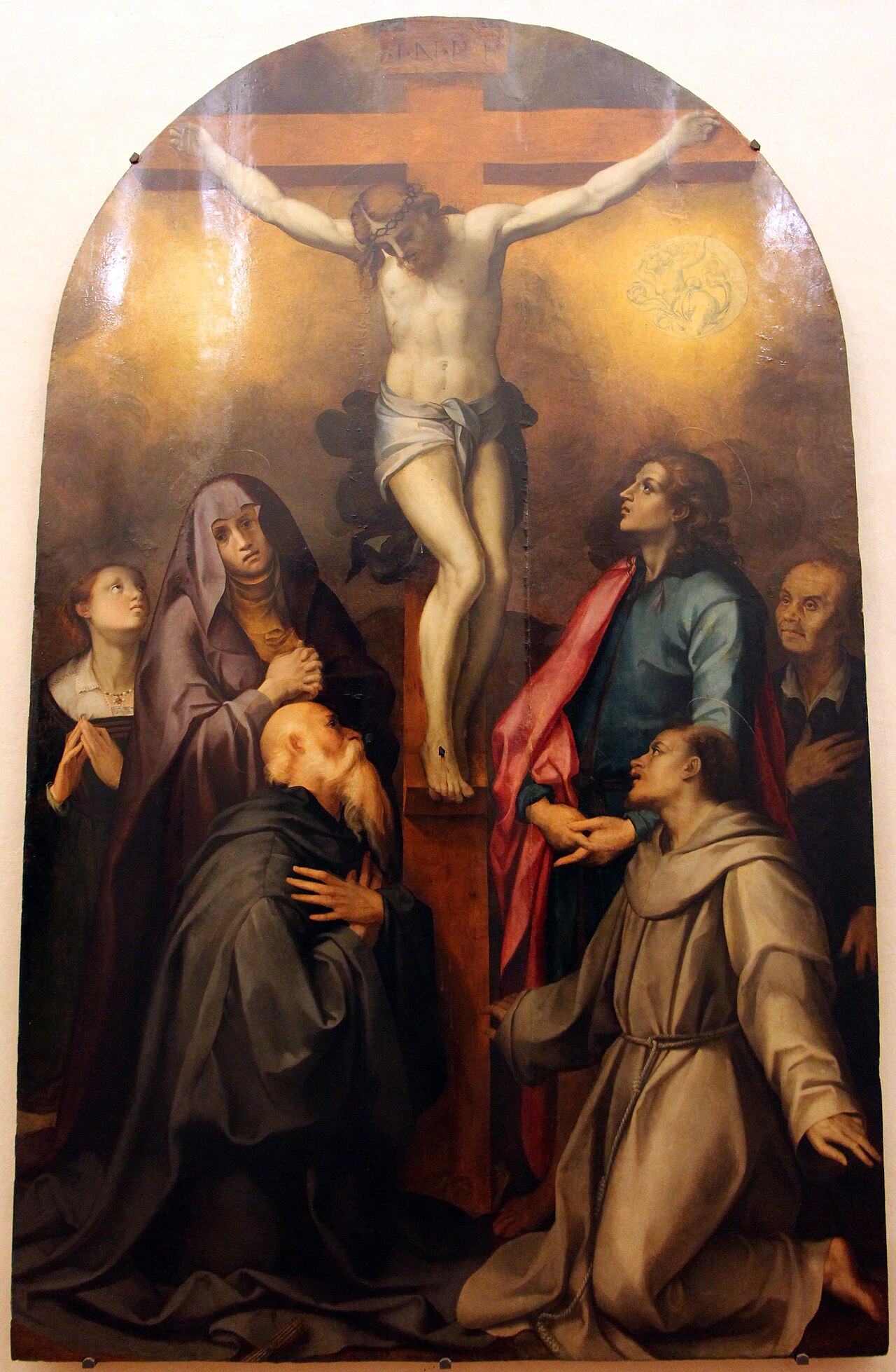 Crucifixion and Saints by Carlo Portelli