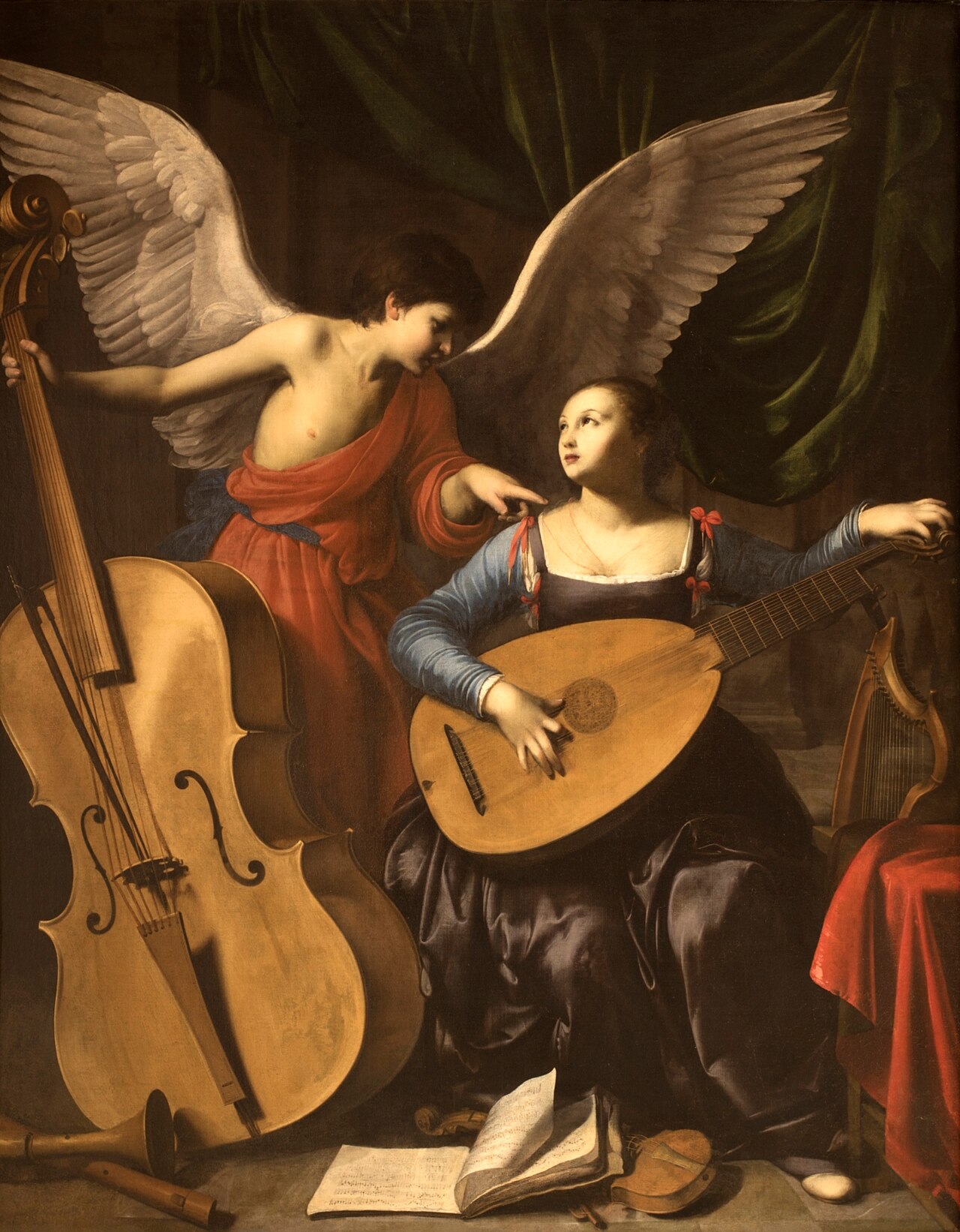 Saint Cecilia and the Angel by Carlo Saraceni