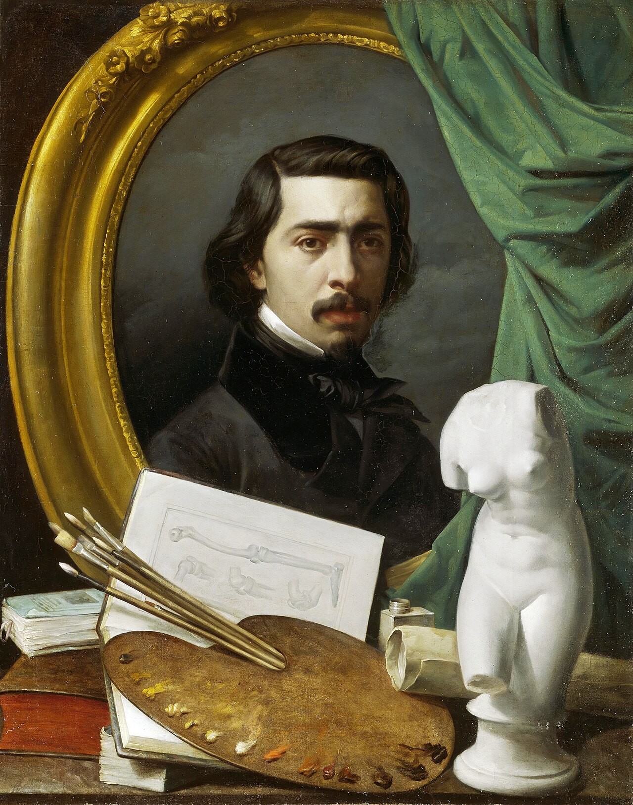 Self-portrait by Carlos Esquivel y Rivas
