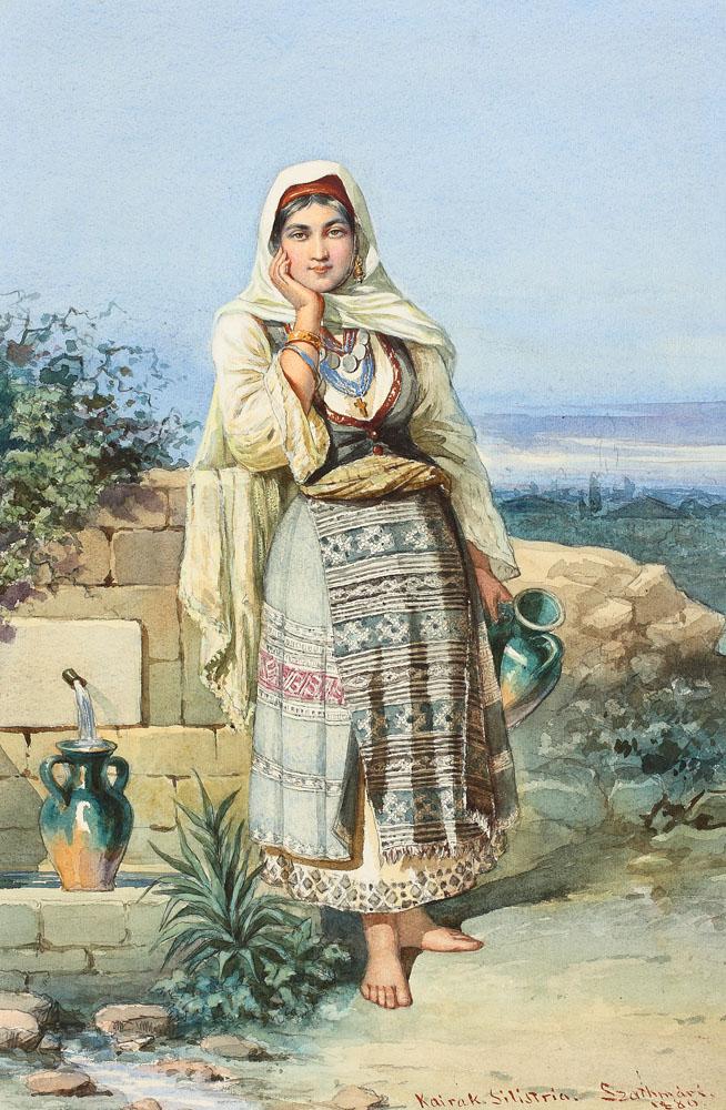 At the spring by Carol Szathmari