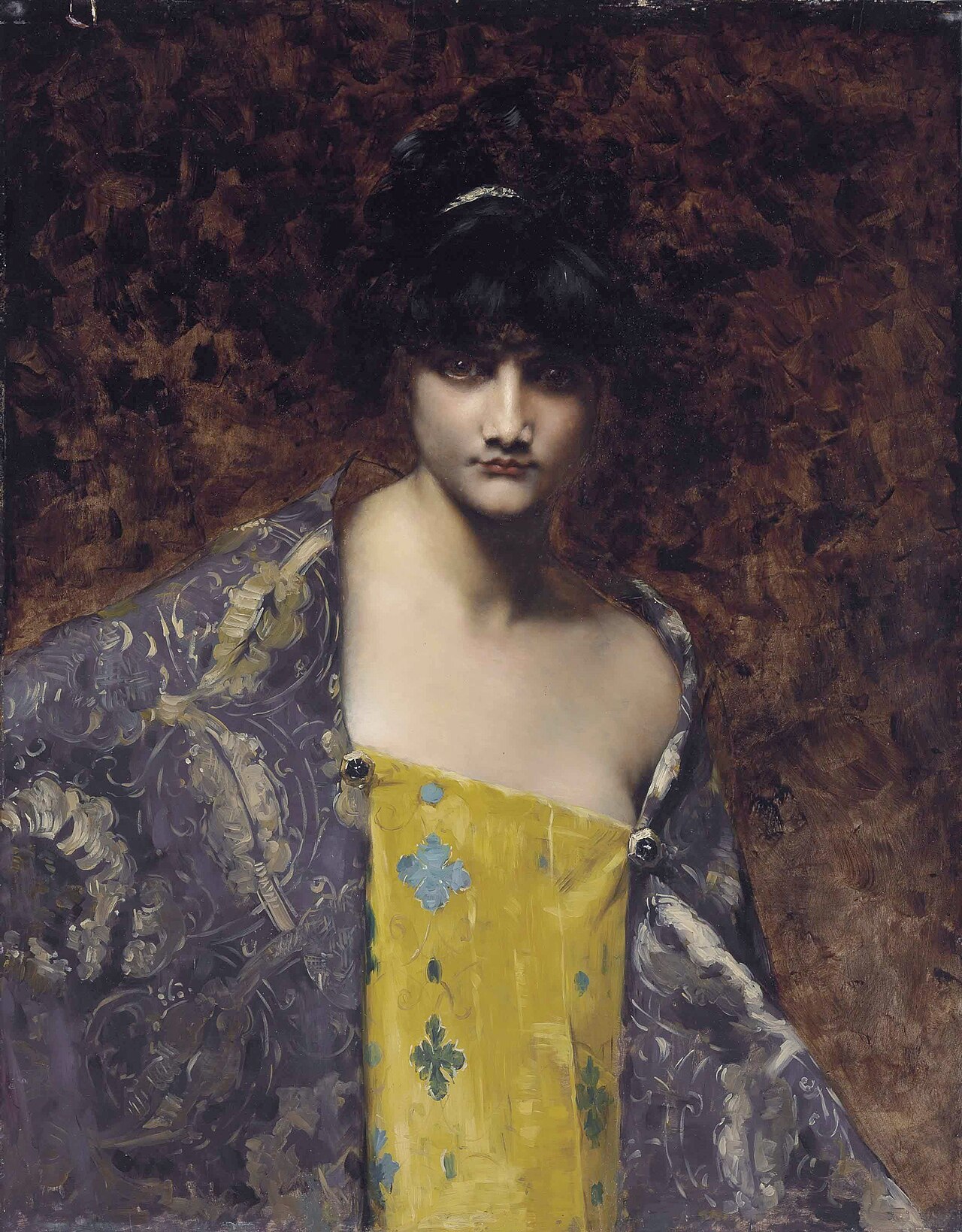 A Dark-Haired Beauty by Carolina Carlesimo